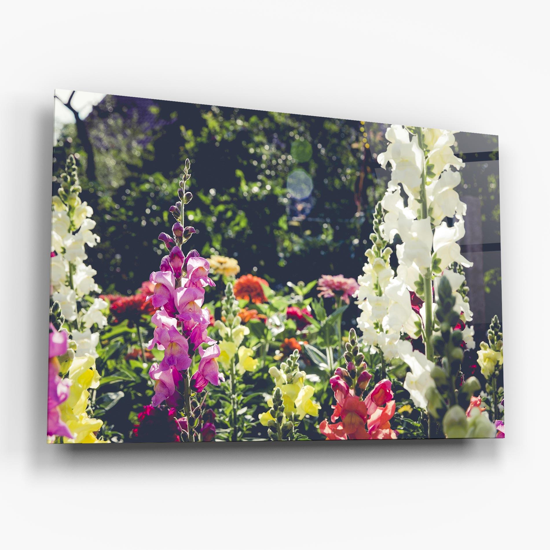 Glasbild Garden Pretty Flowers mockup 6