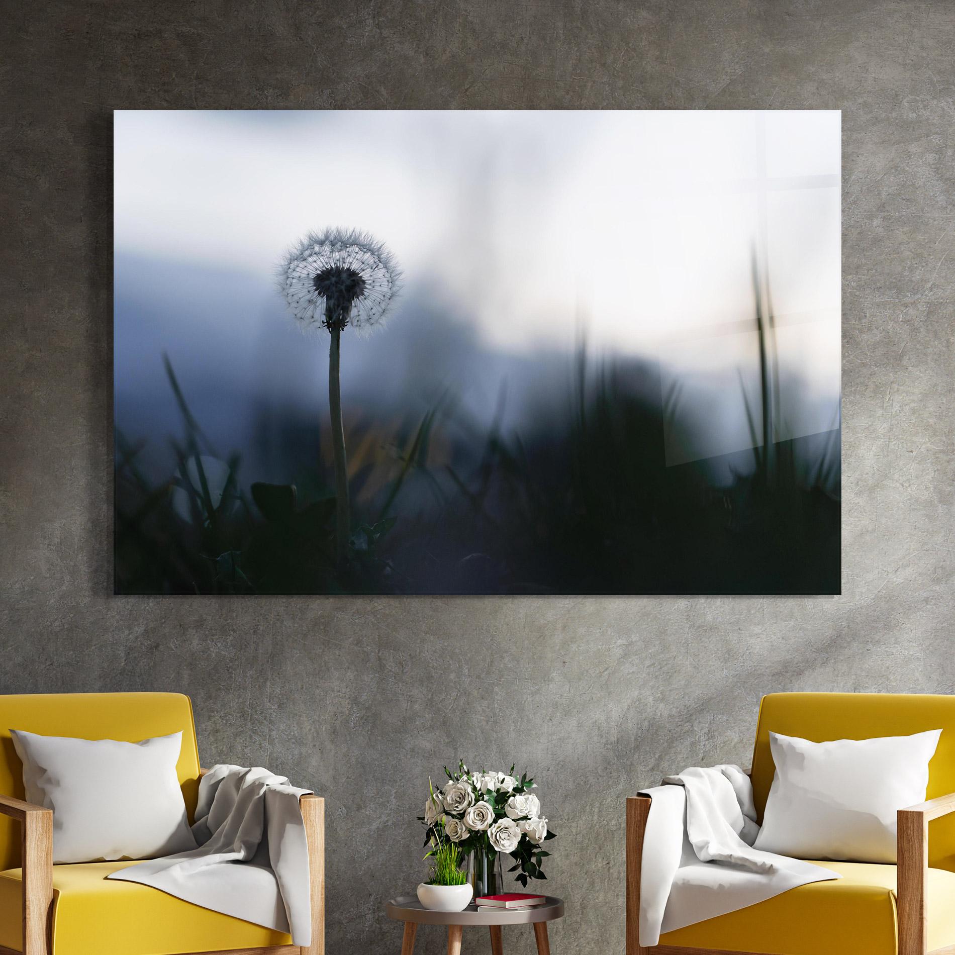 Glasbild Dandelion Wild View mockup 4