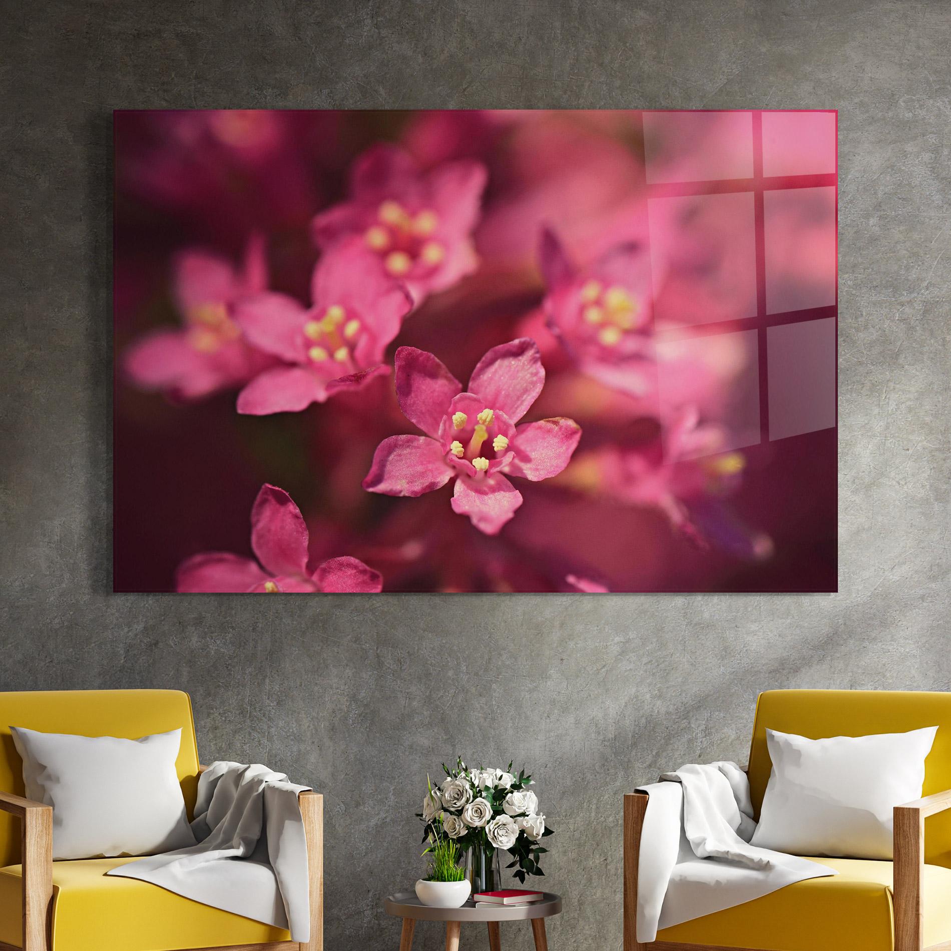 Glasbild Flower Background mockup 4