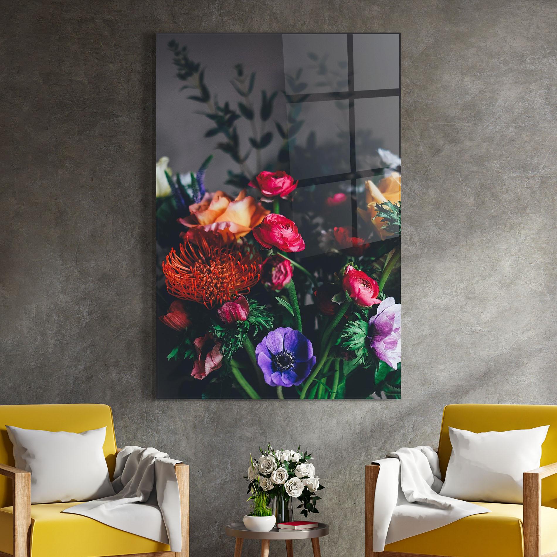 Glasbild Flower Garden mockup 4