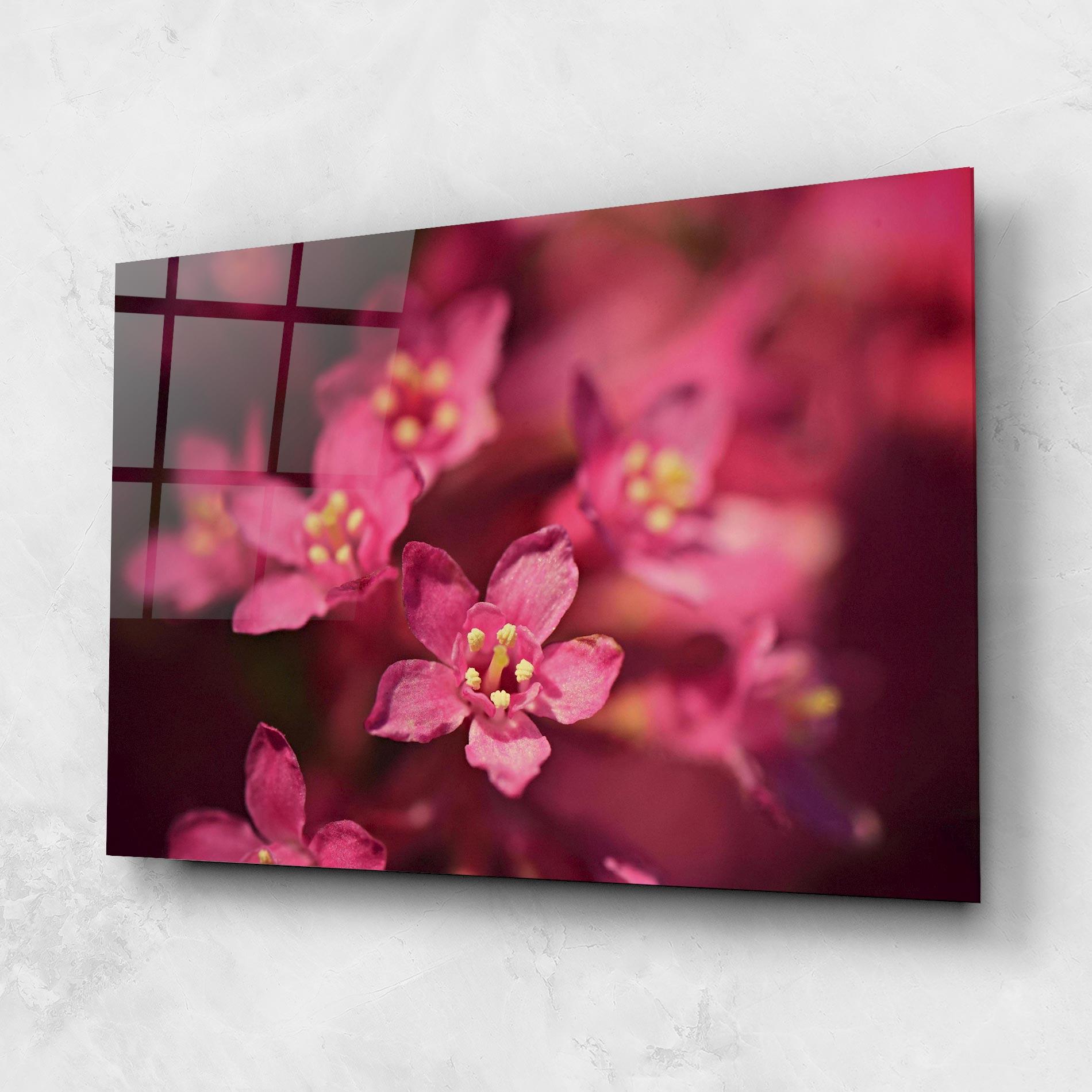 Glasbild Flower Background mockup 1