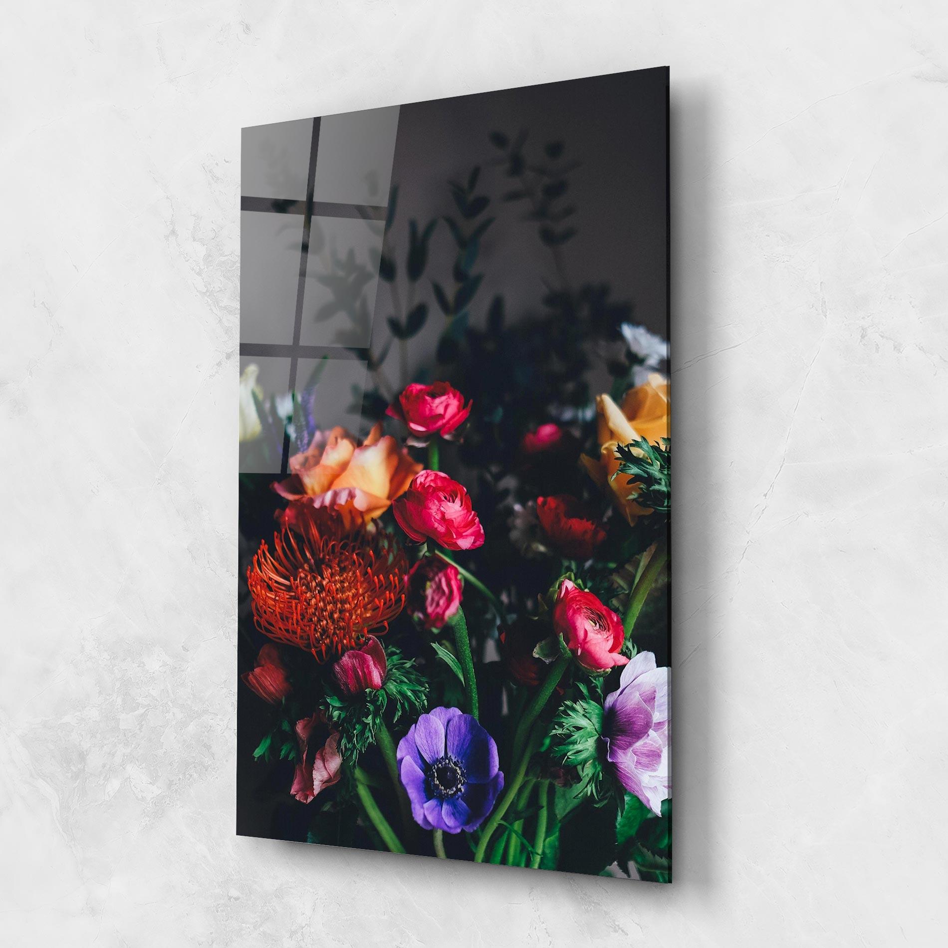 Glasbild Flower Garden mockup 1