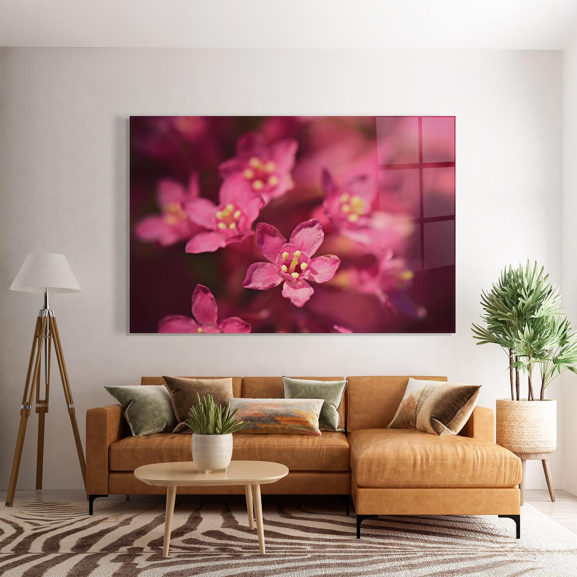 Glasbild Flower Background mockup 7