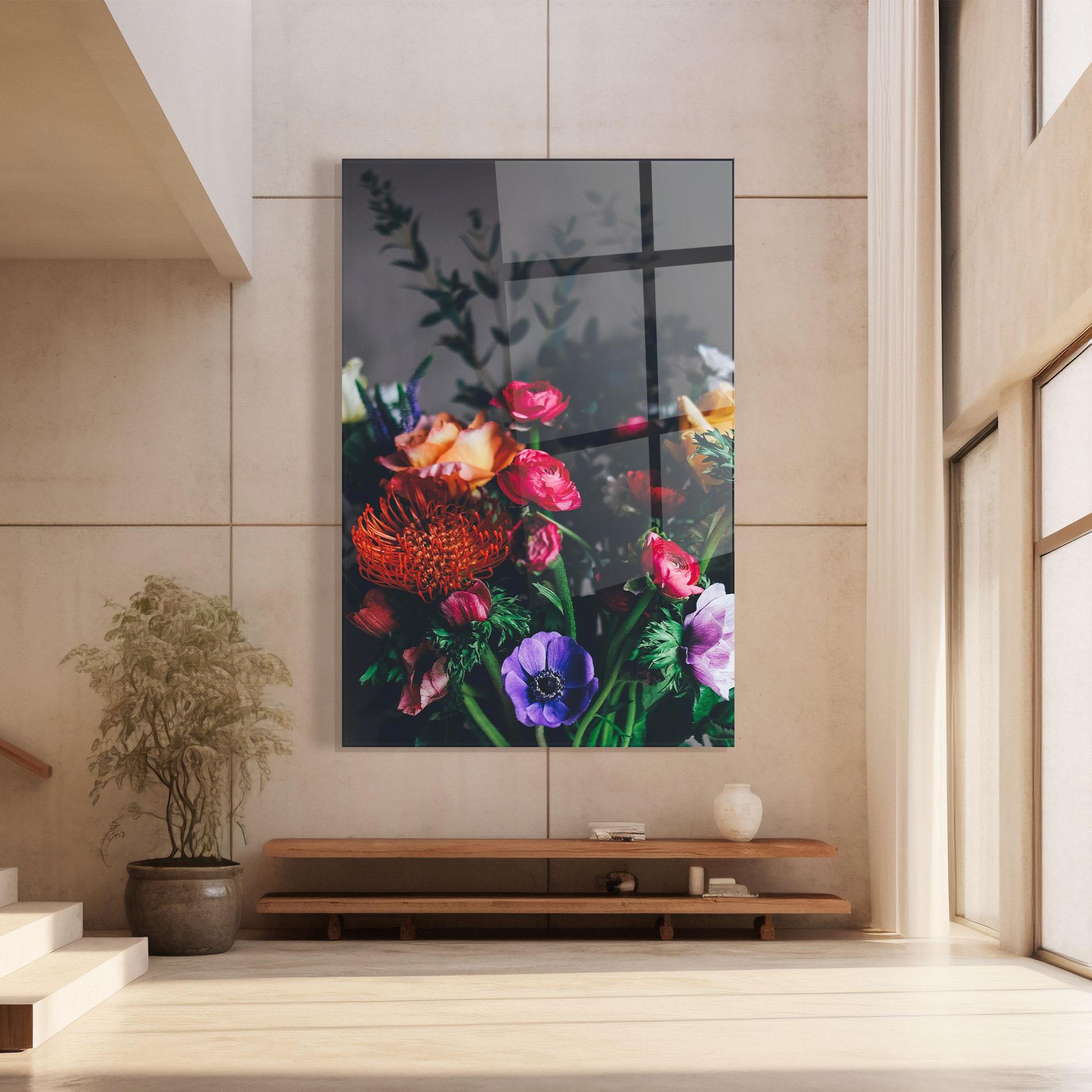 Glasbild Flower Garden mockup 8