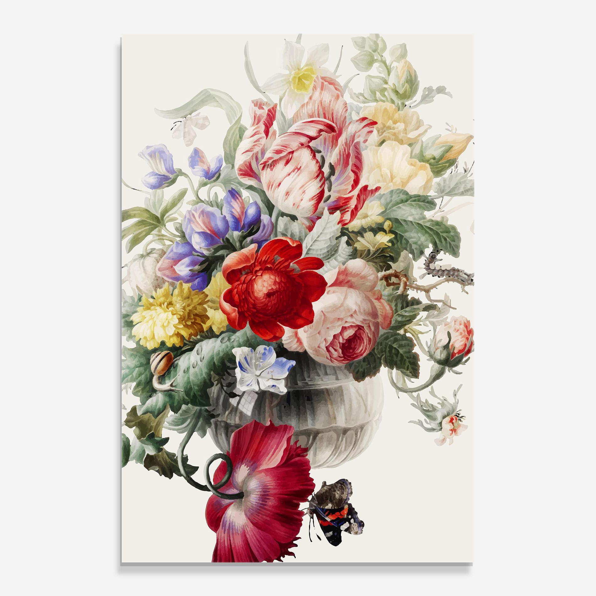 Glasbild Butterfly Vase mockup 0