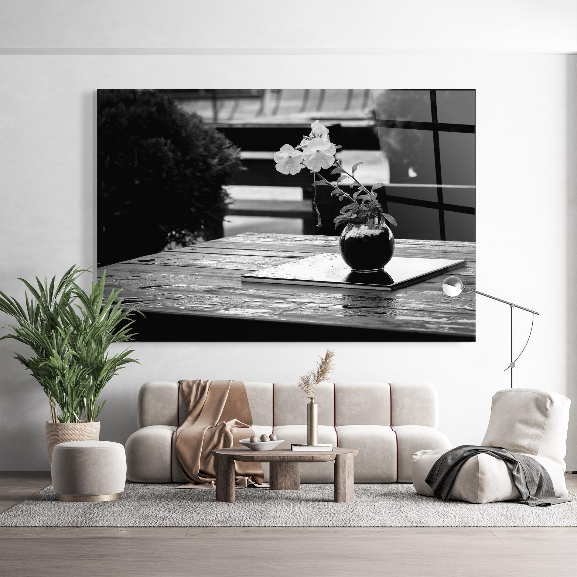 Glasbild Black Vase View mockup 9