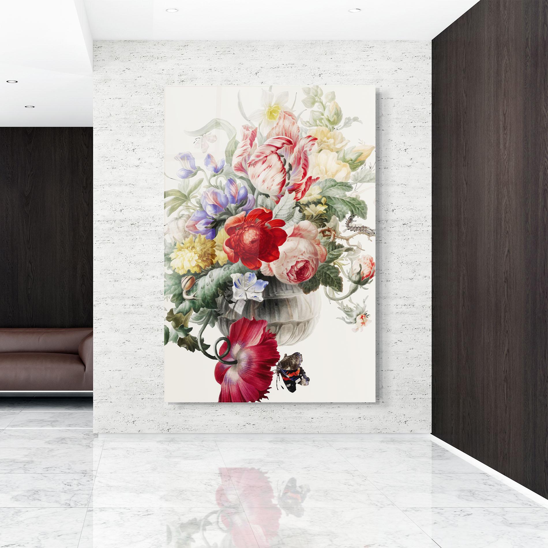 Glasbild Butterfly Vase mockup 9