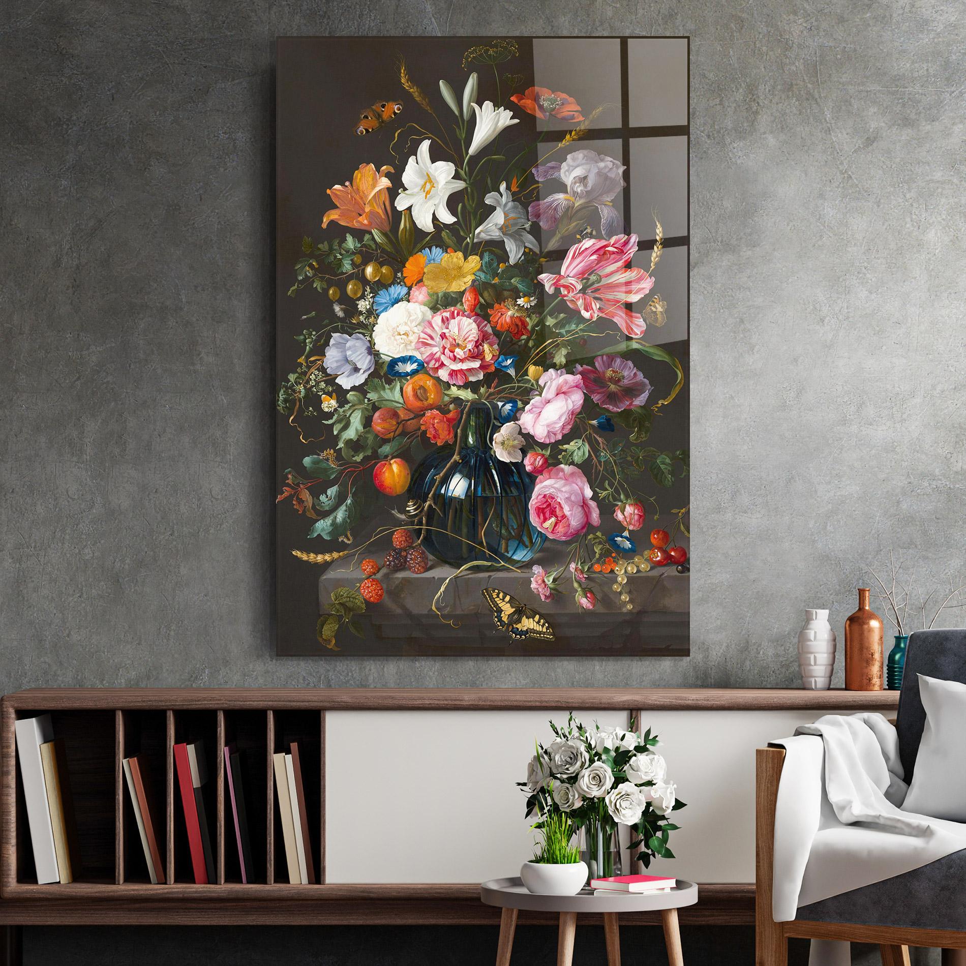 Glasbild Blossom Of Life mockup 2