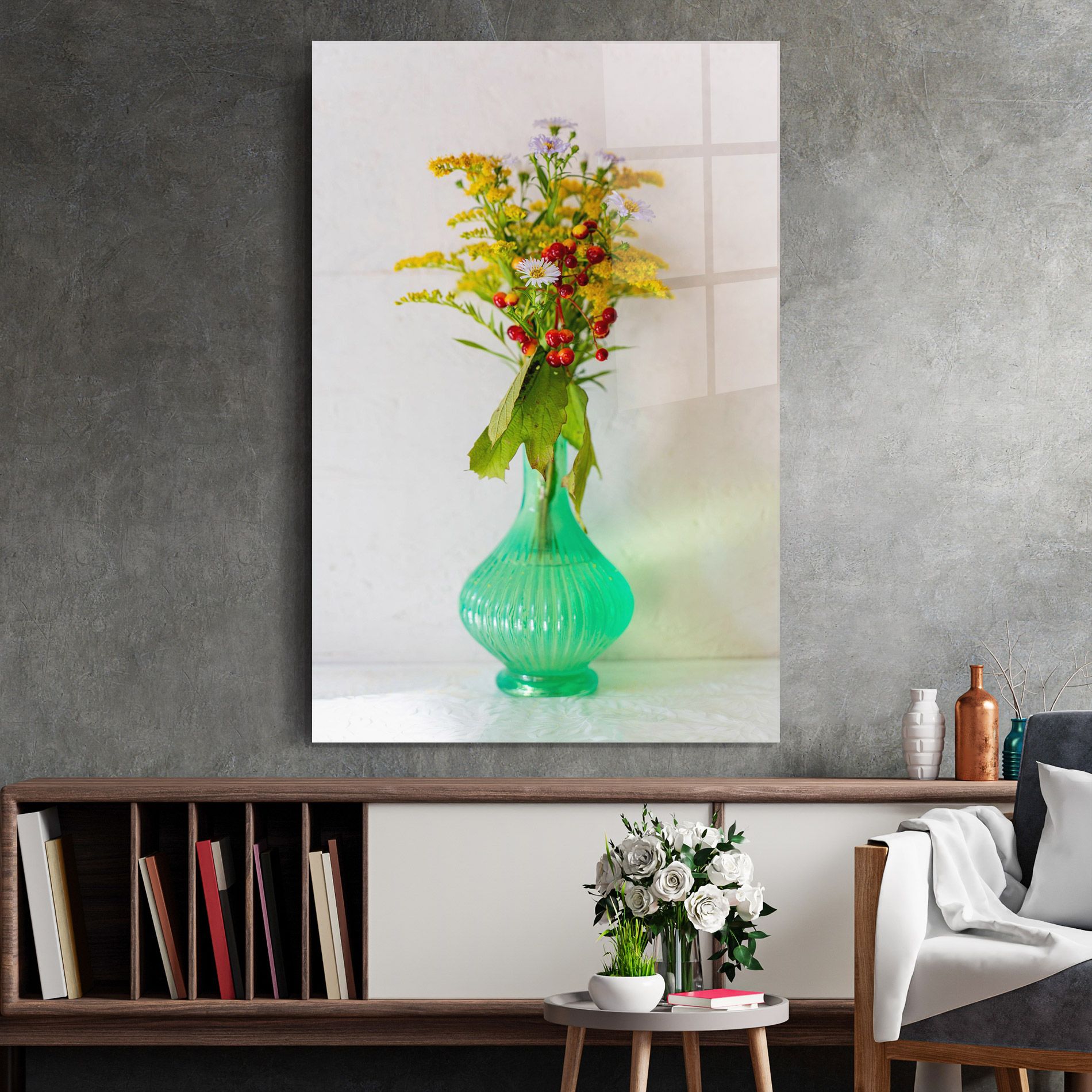 Green Pretty Vase mockup 2