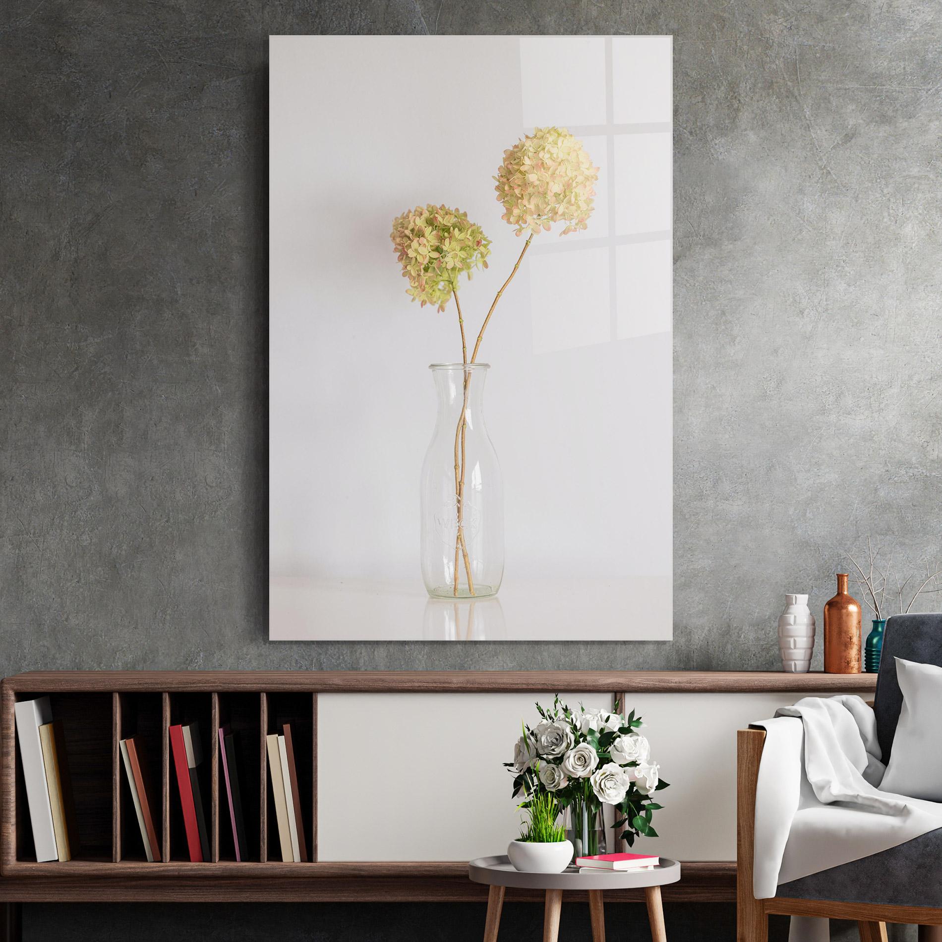 Glasbild Pretty Flower Vase mockup 2