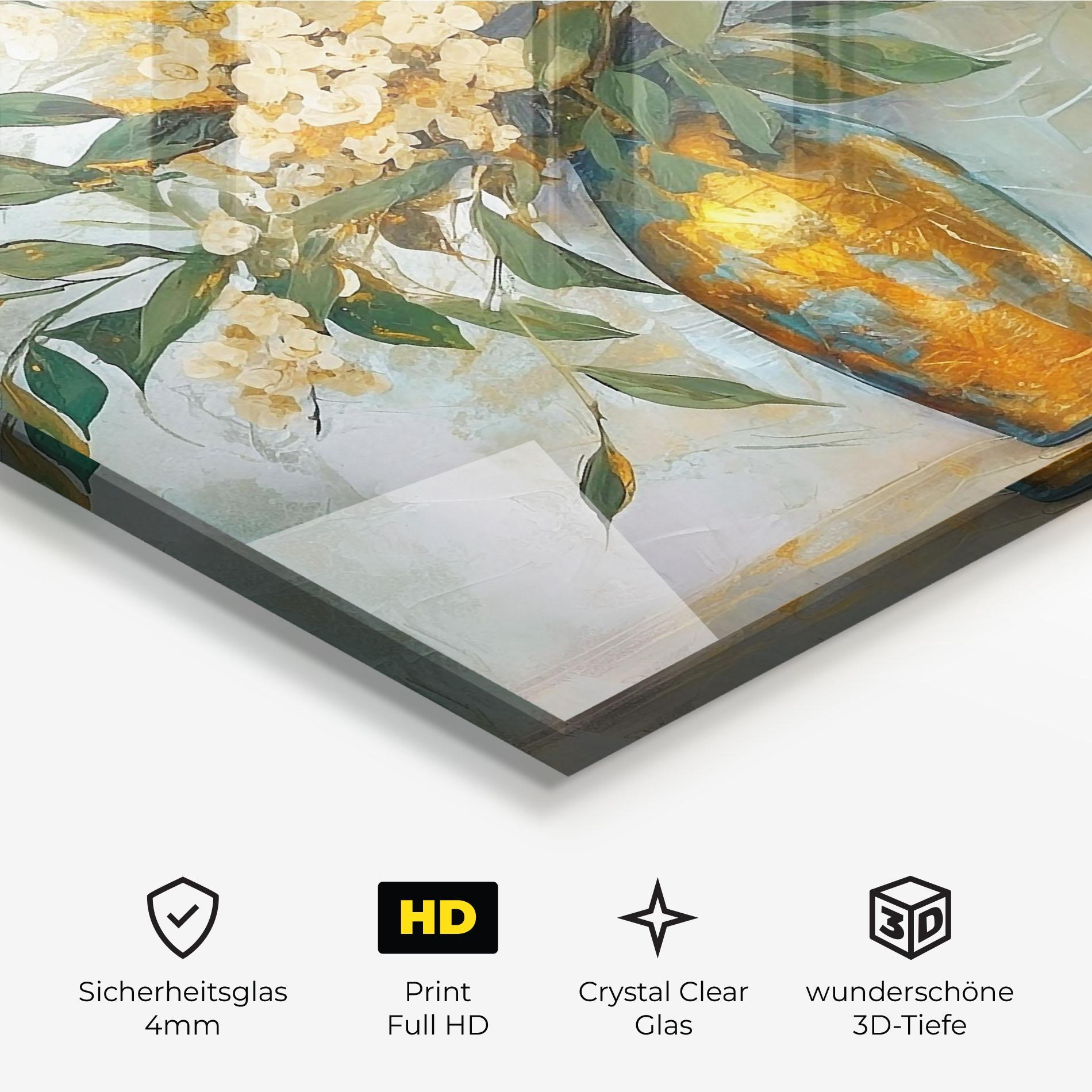 Glasbild Abstract Vase Art mockup 3