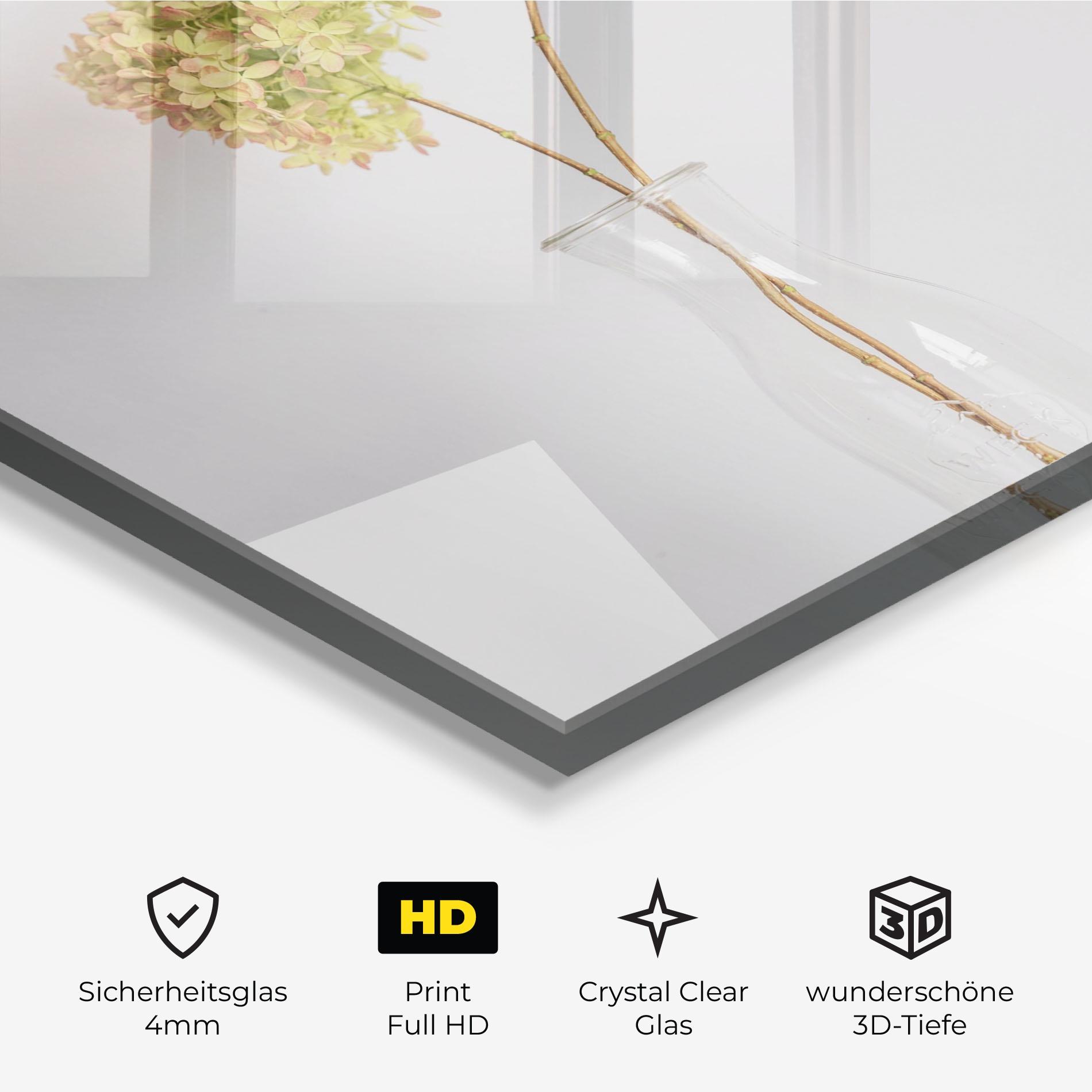 Glasbild Pretty Flower Vase mockup 3