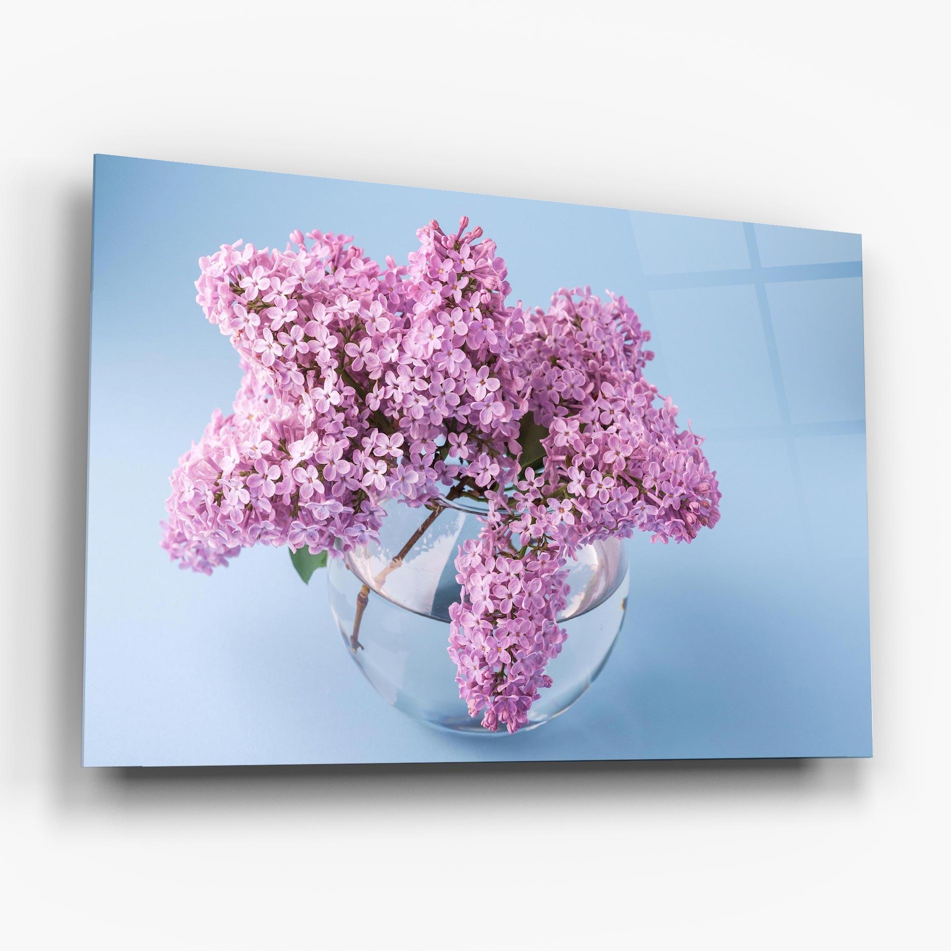 Glasbild Lilac Flower mockup 6