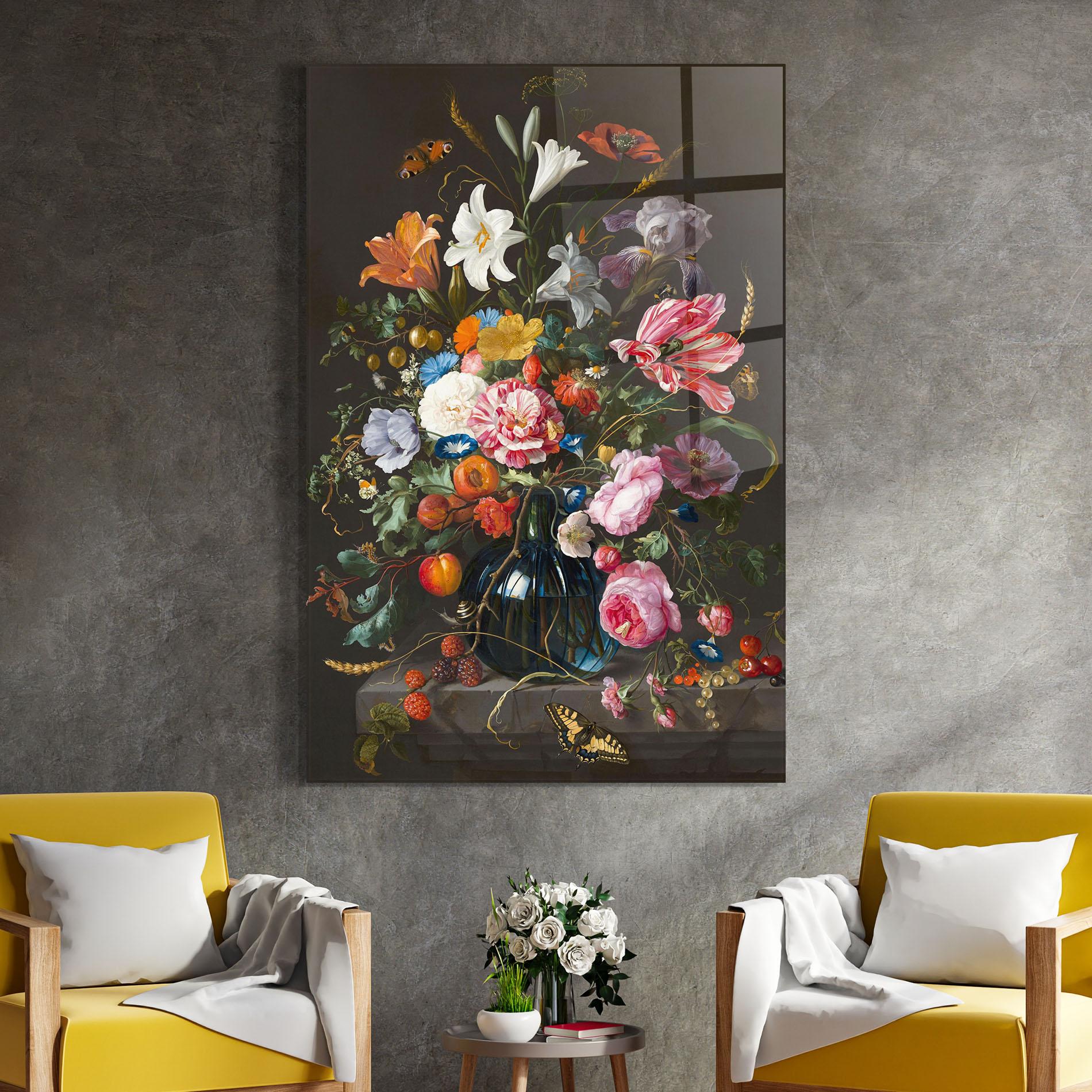 Glasbild Blossom Of Life mockup 4