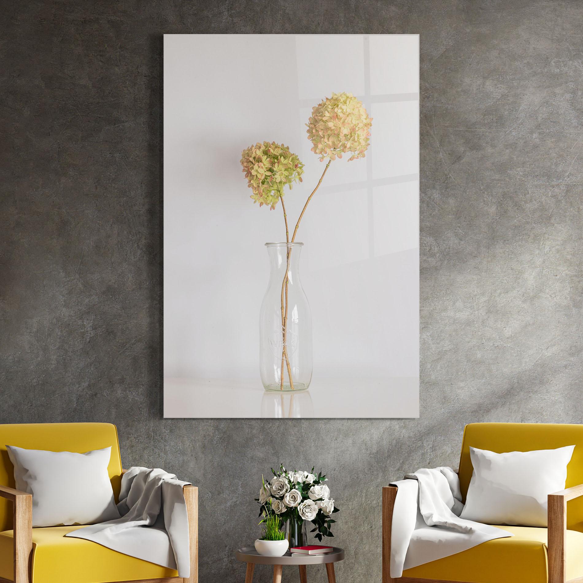 Glasbild Pretty Flower Vase mockup 4