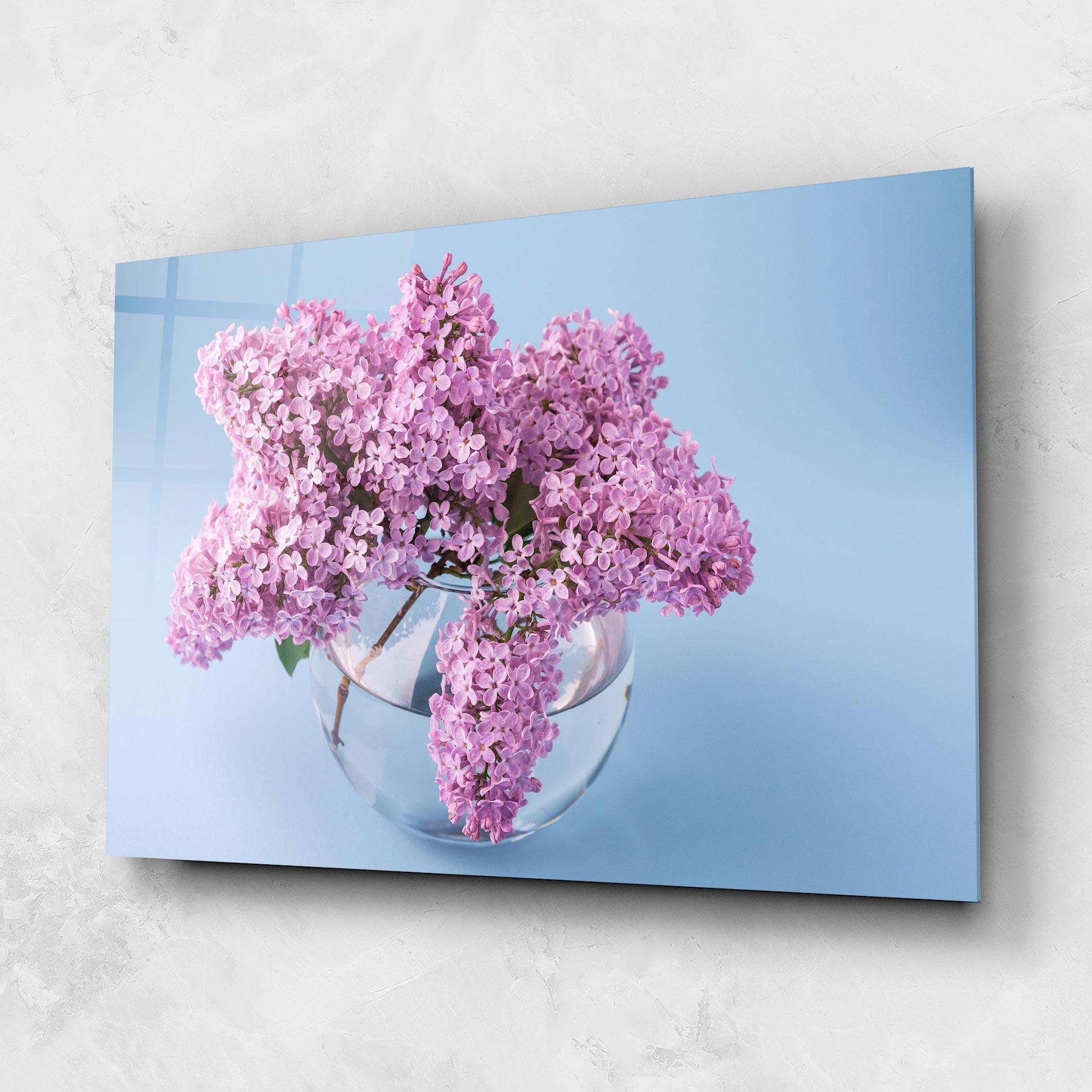 Glasbild Lilac Flower mockup 1
