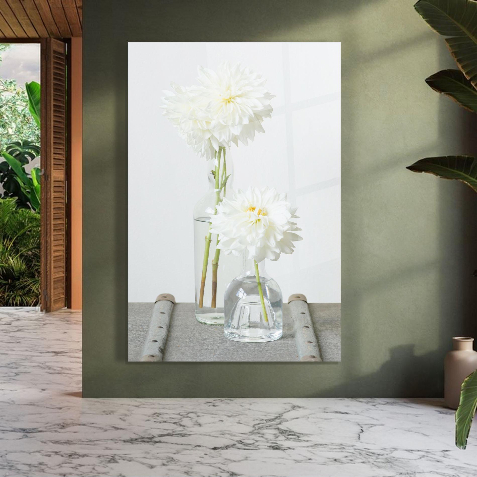 Glasbild Big Flower Vase mockup 7
