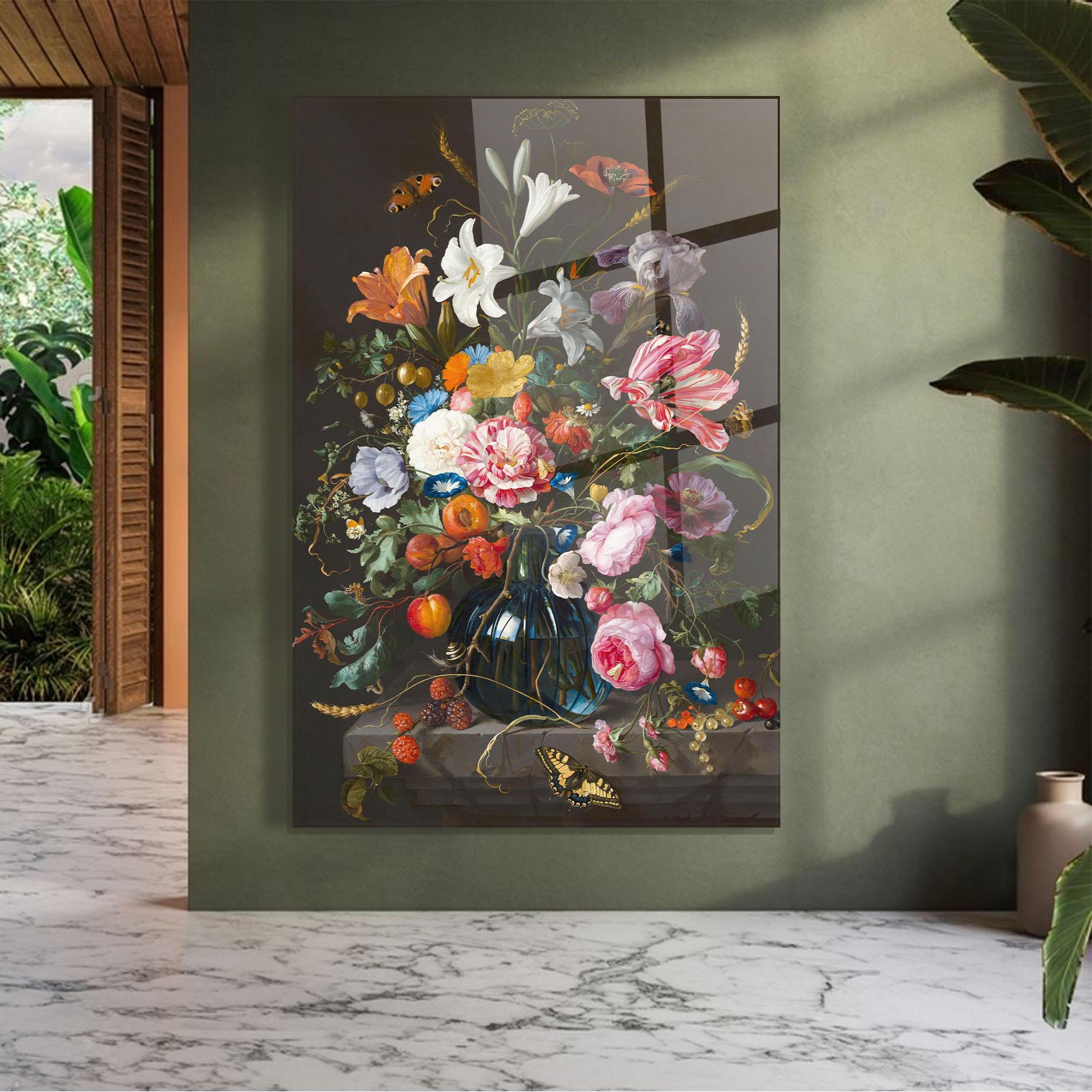 Glasbild Blossom Of Life mockup 7