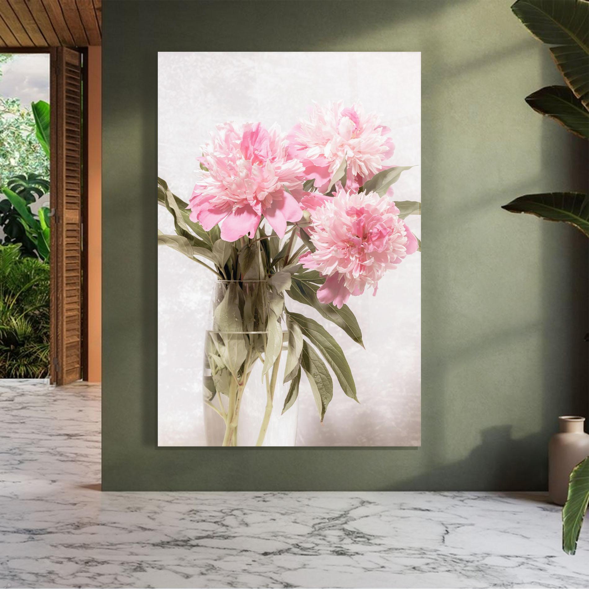 Glasbild Bouquet Vase mockup 7