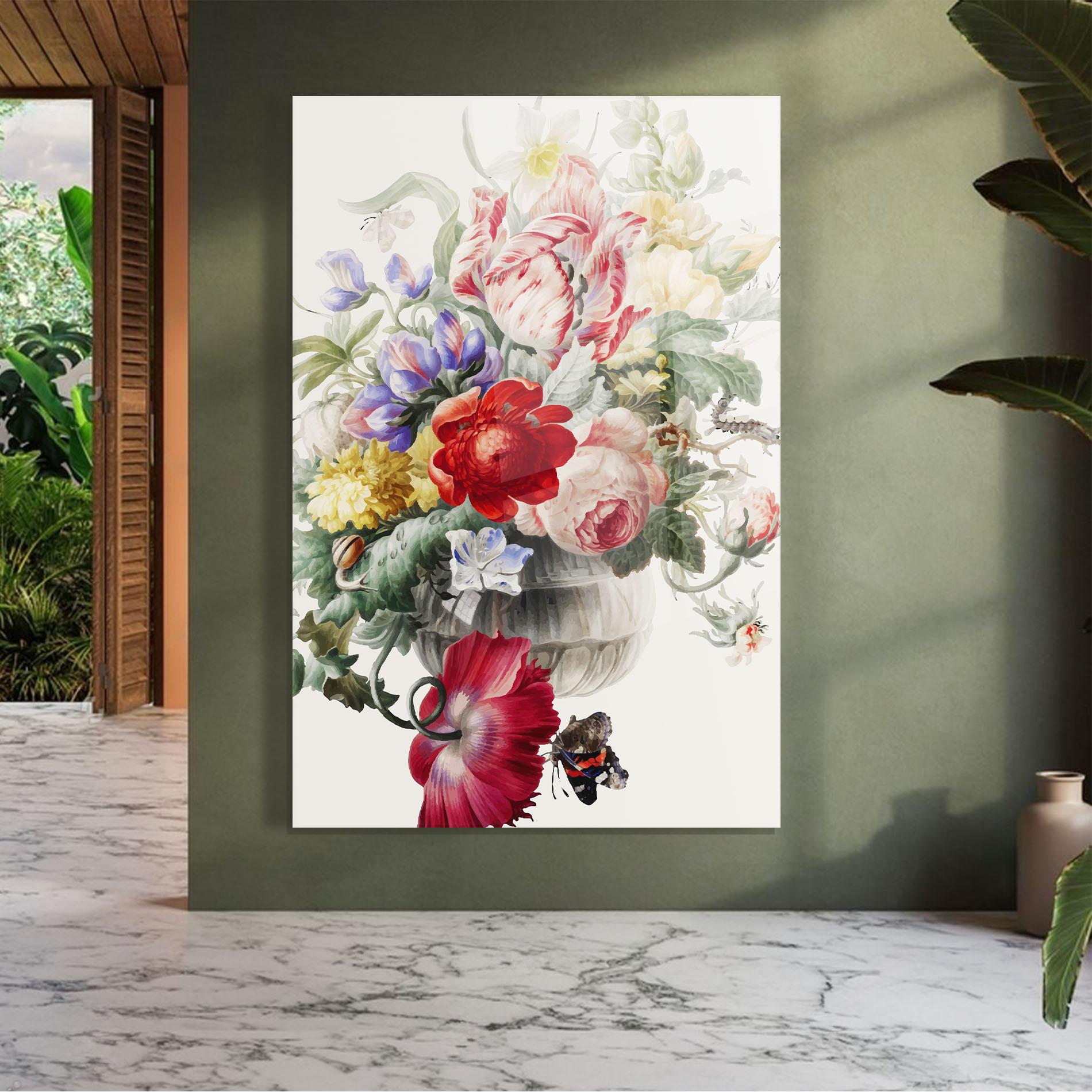 Glasbild Butterfly Vase mockup 7
