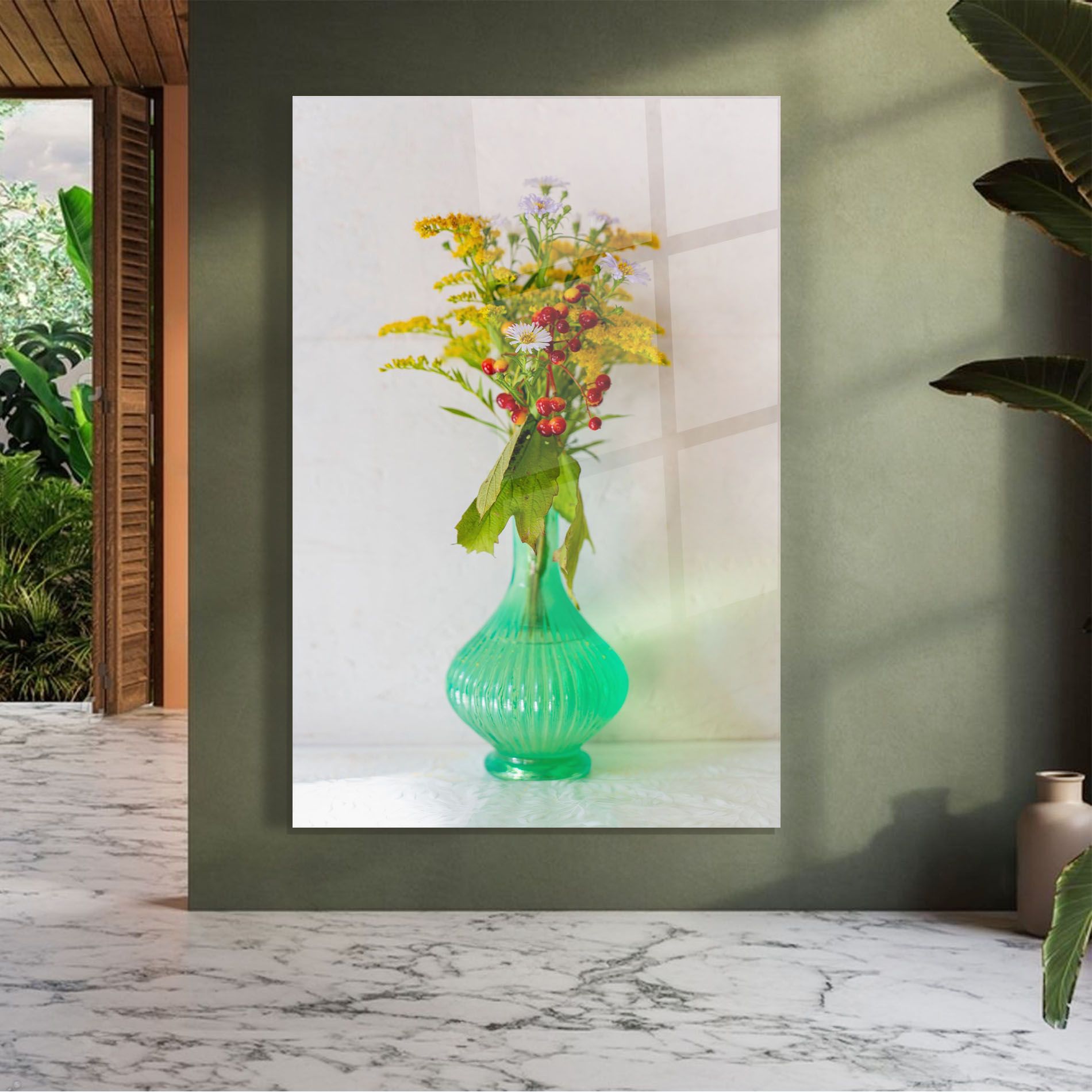 Green Pretty Vase mockup 7