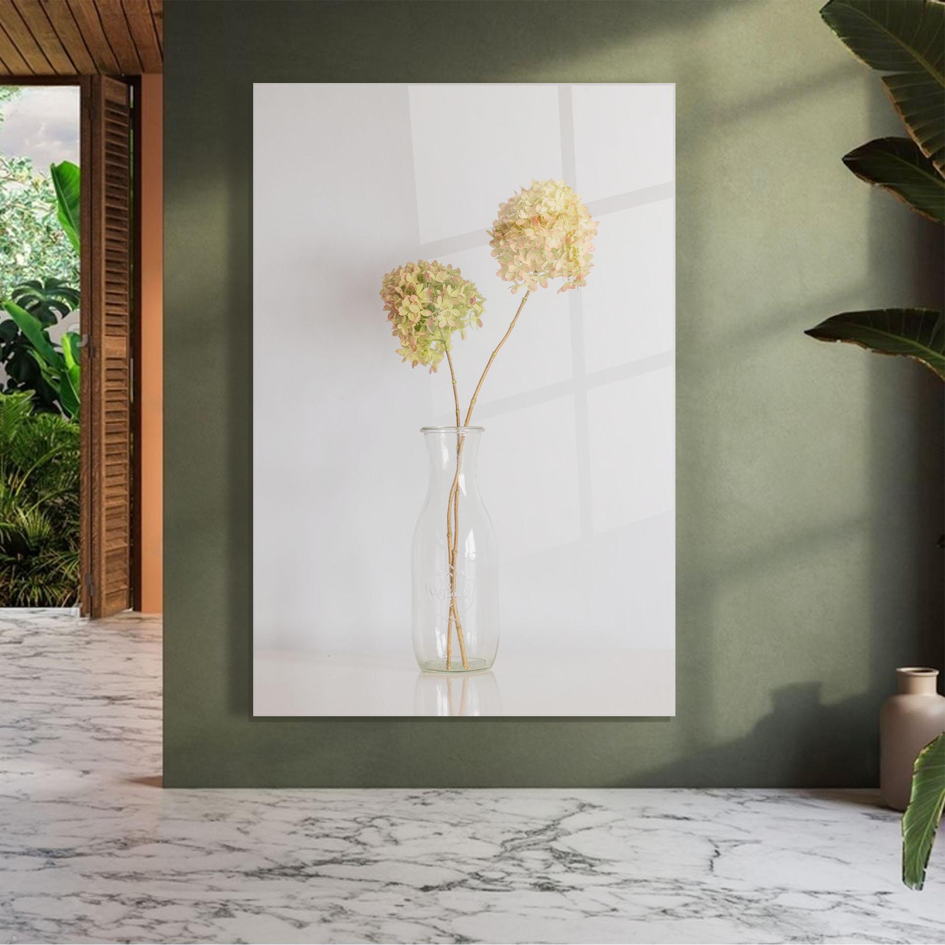 Glasbild Pretty Flower Vase mockup 7