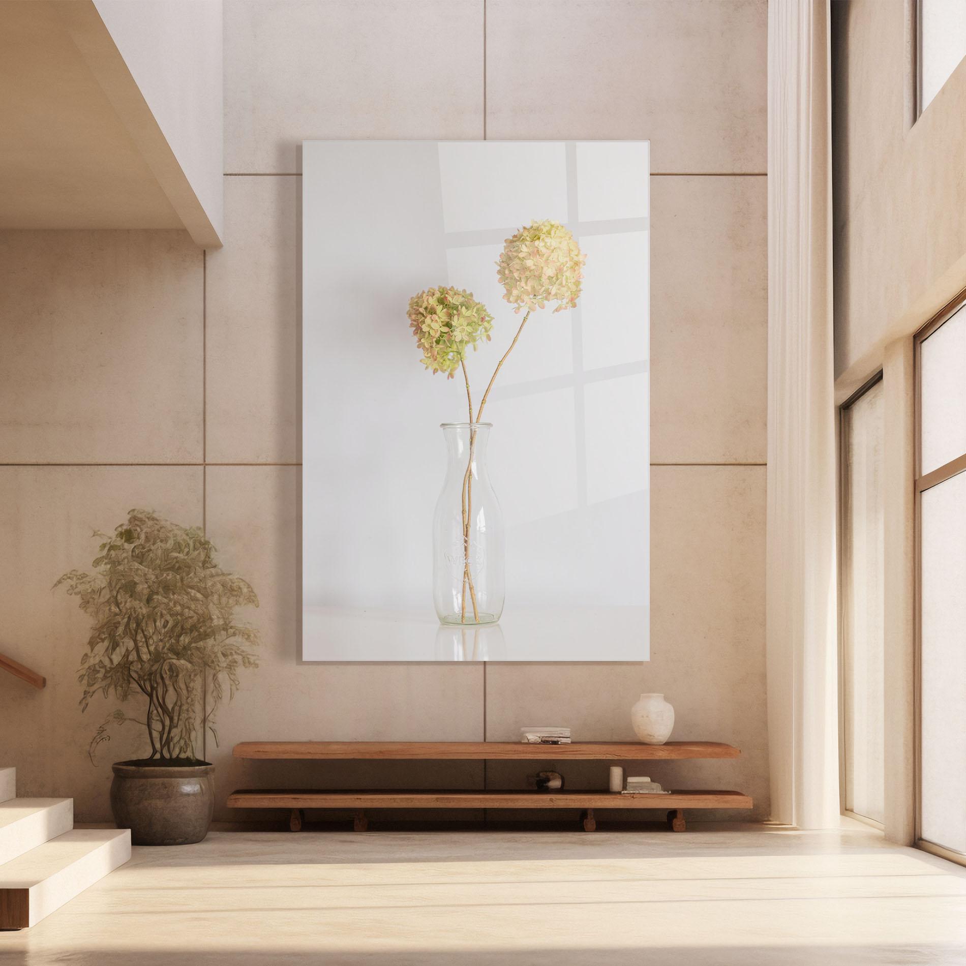 Glasbild Pretty Flower Vase mockup 8
