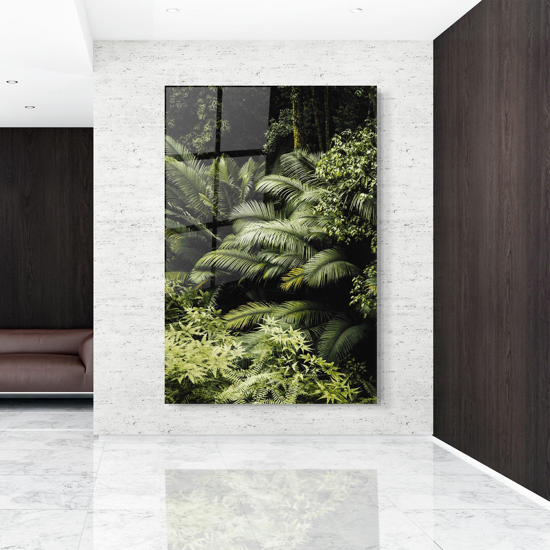 Glasbild Into The Jungle mockup 9