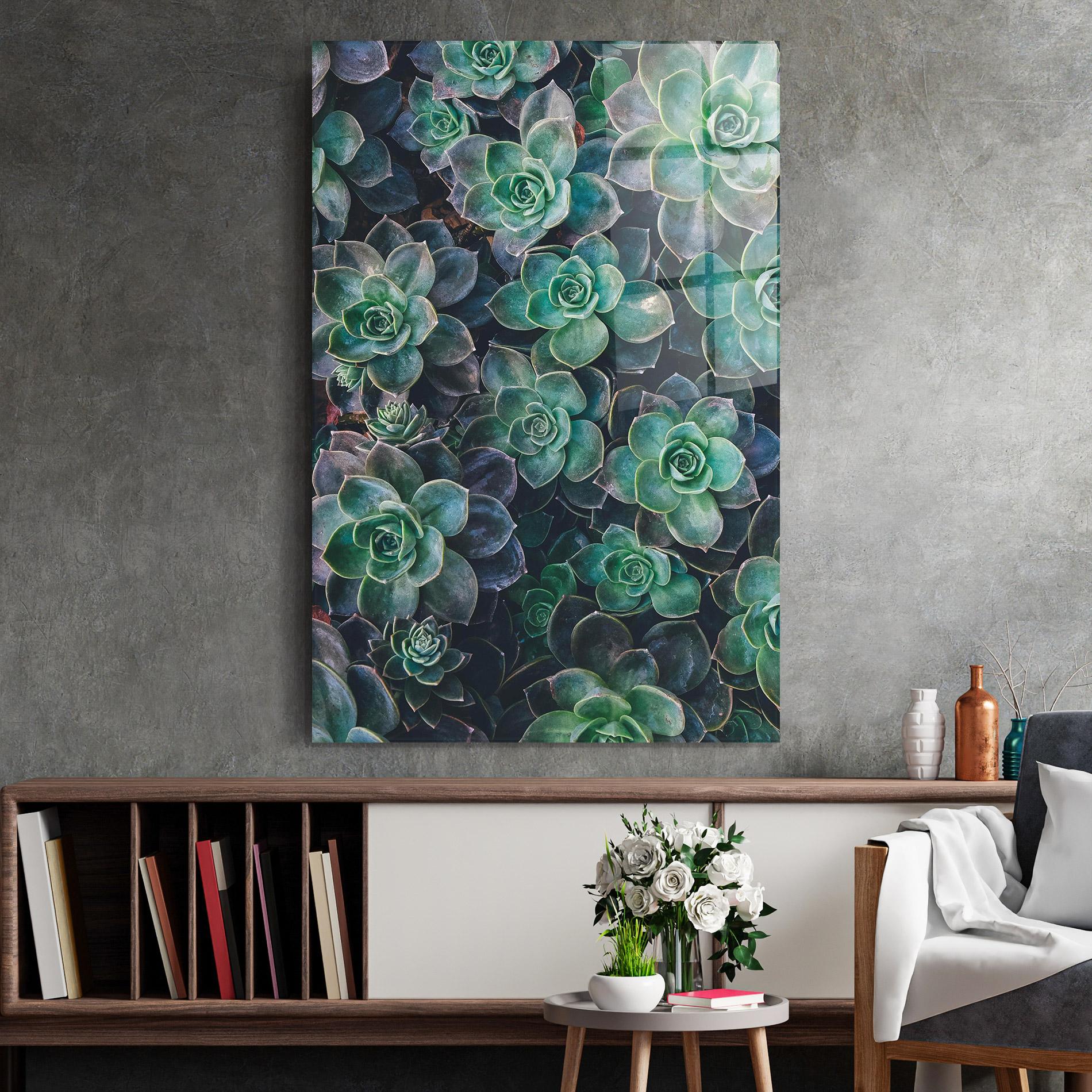 Glasbild Green Lilac Tree mockup 2