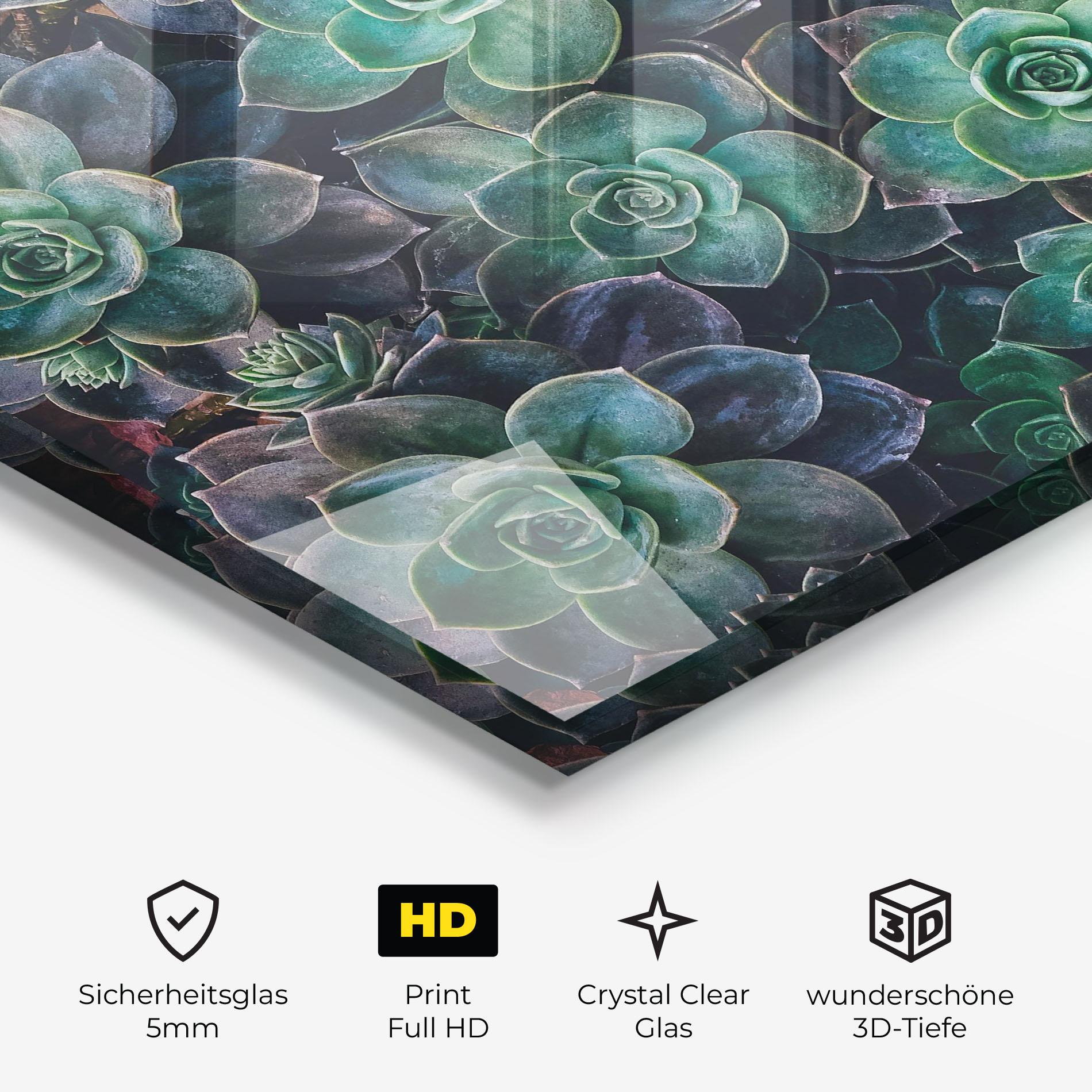 Glasbild Green Lilac Tree mockup 3