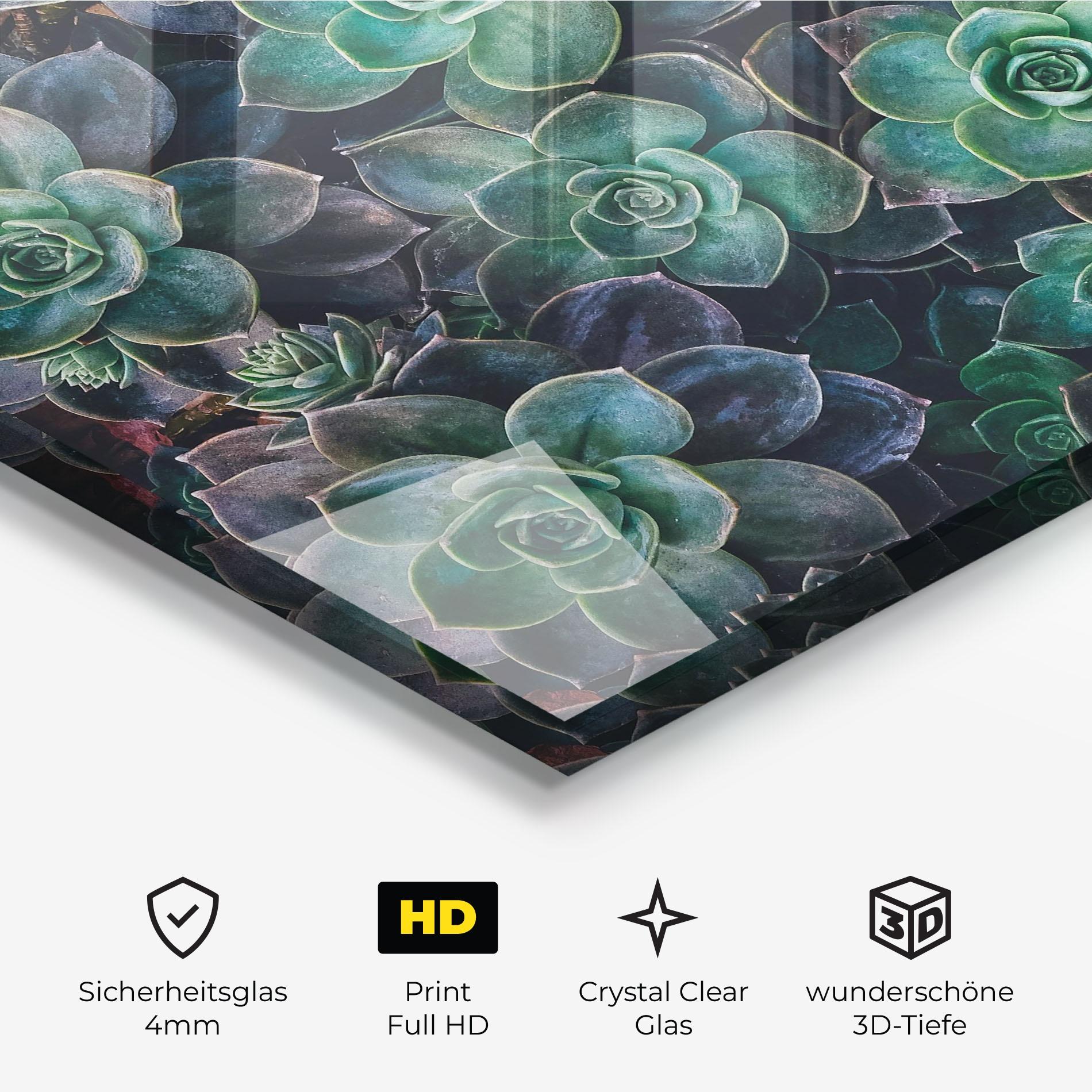 Glasbild Green Lilac Tree mockup 3