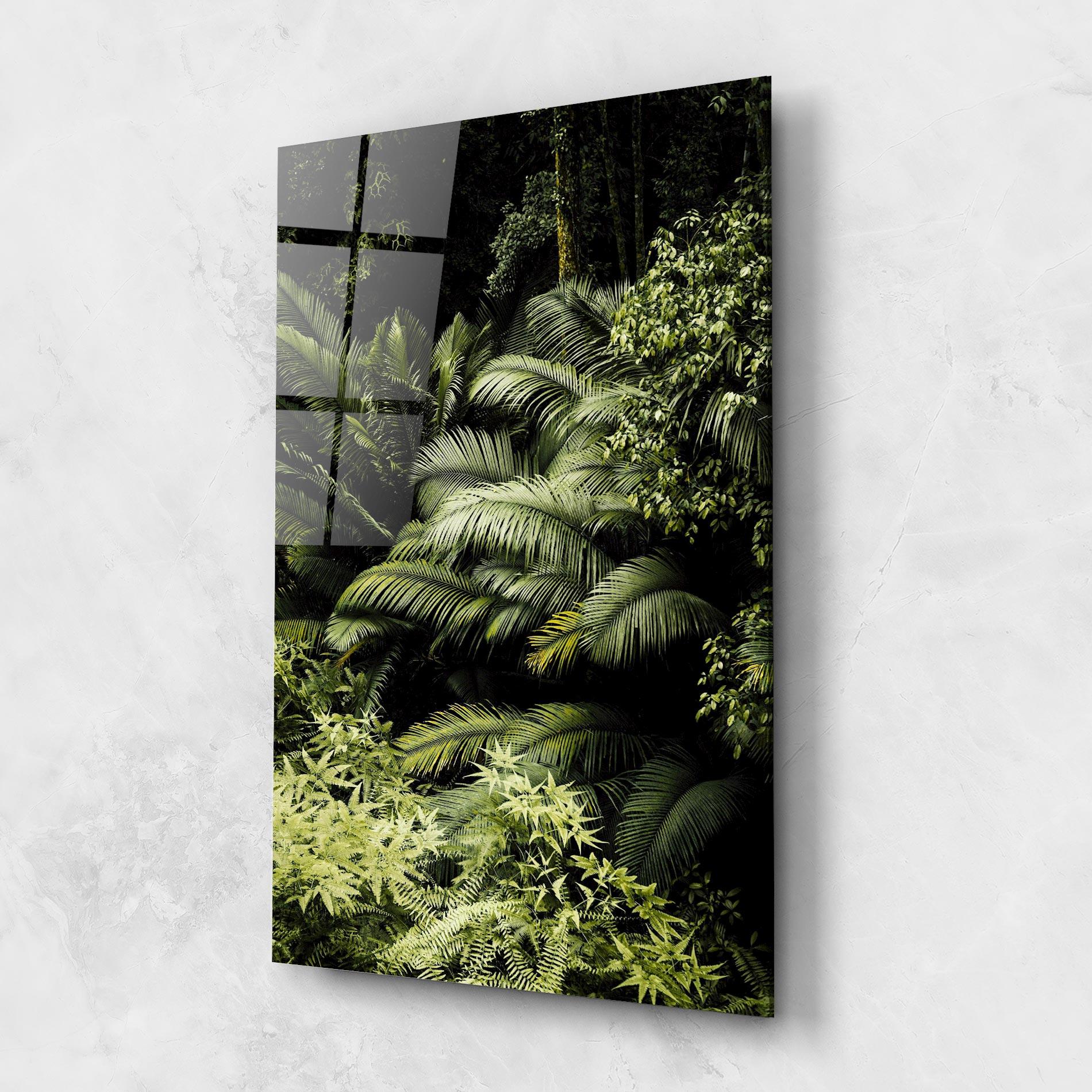 Glasbild Into The Jungle mockup 1
