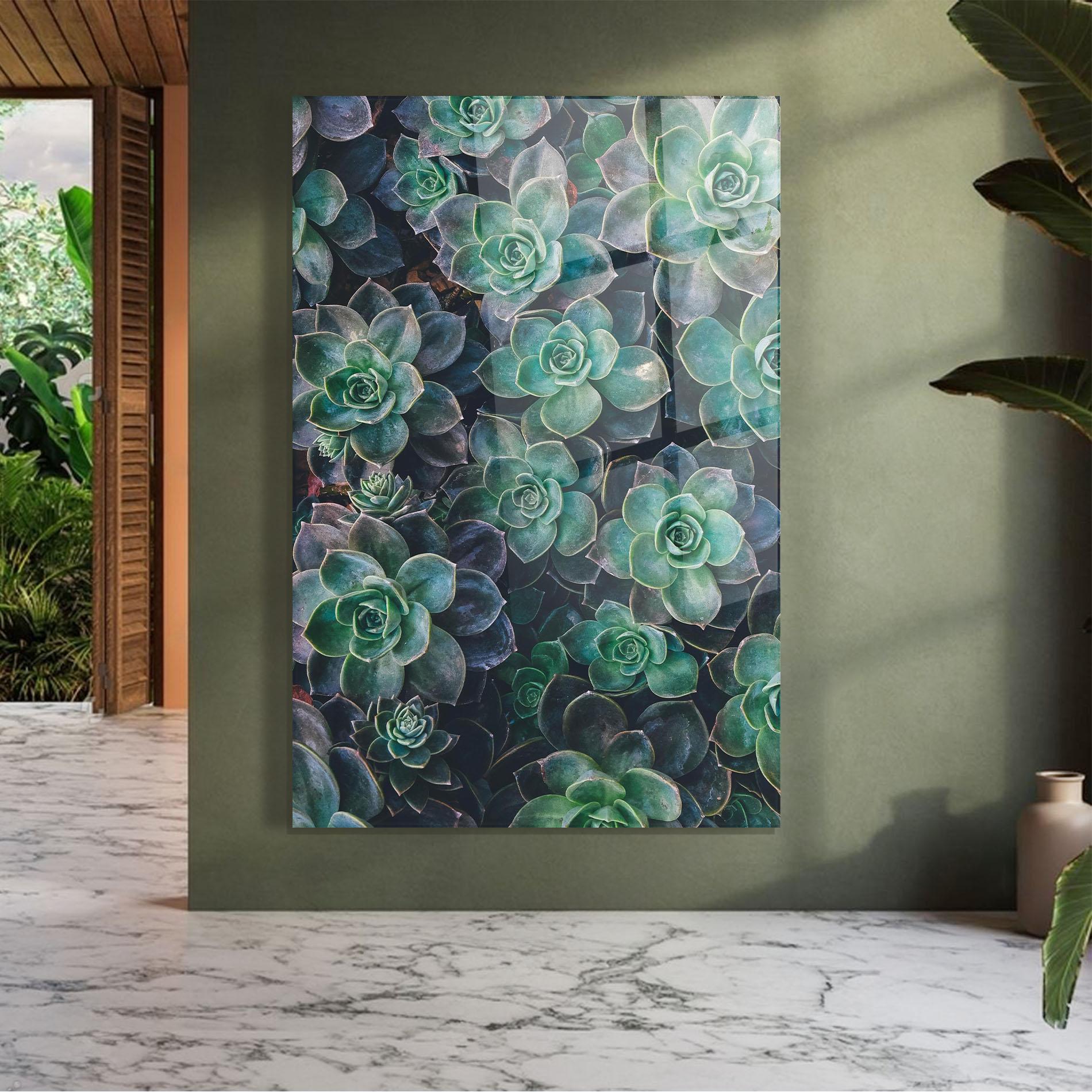 Glasbild Green Lilac Tree mockup 7