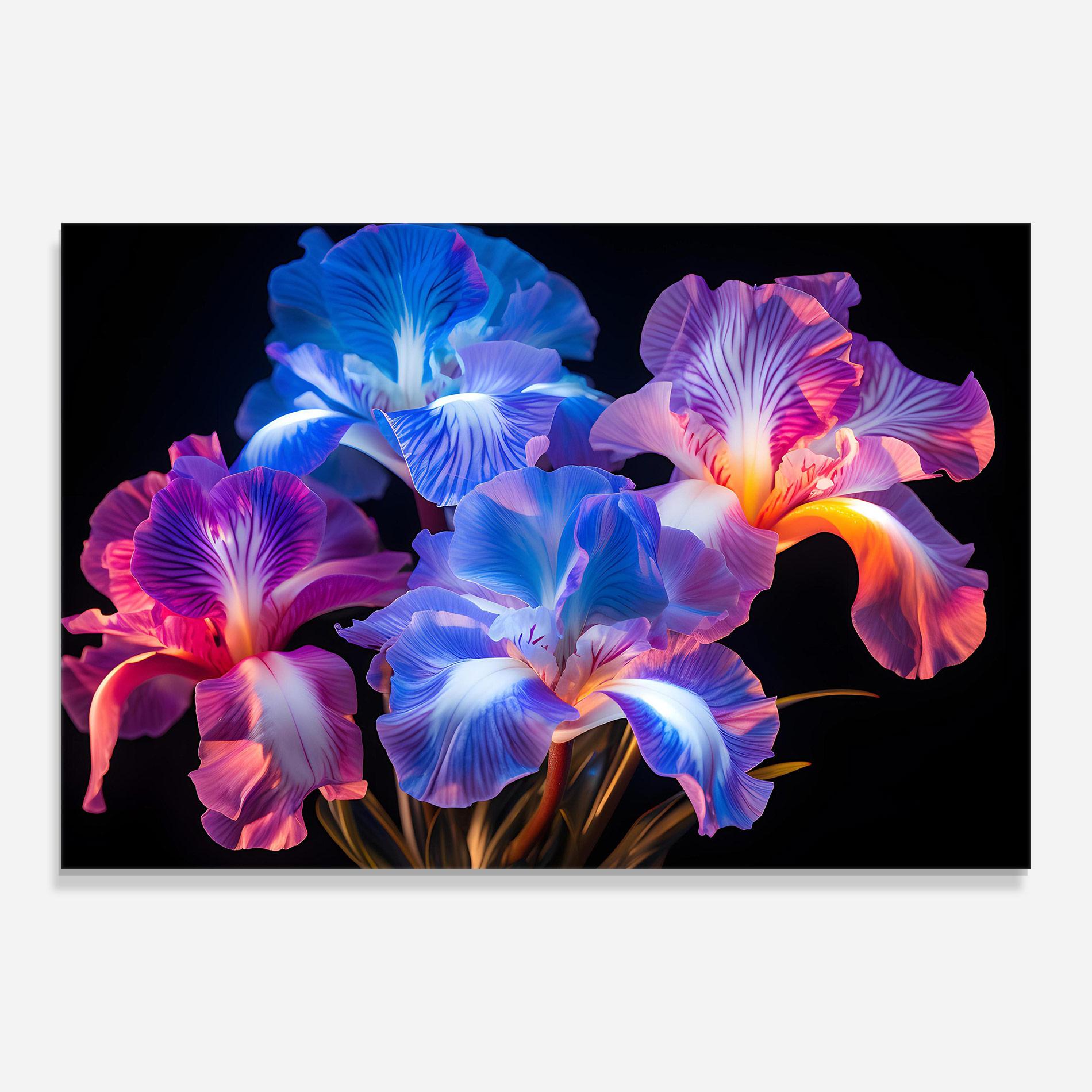 Glasbild Blue Light Iris mockup 0