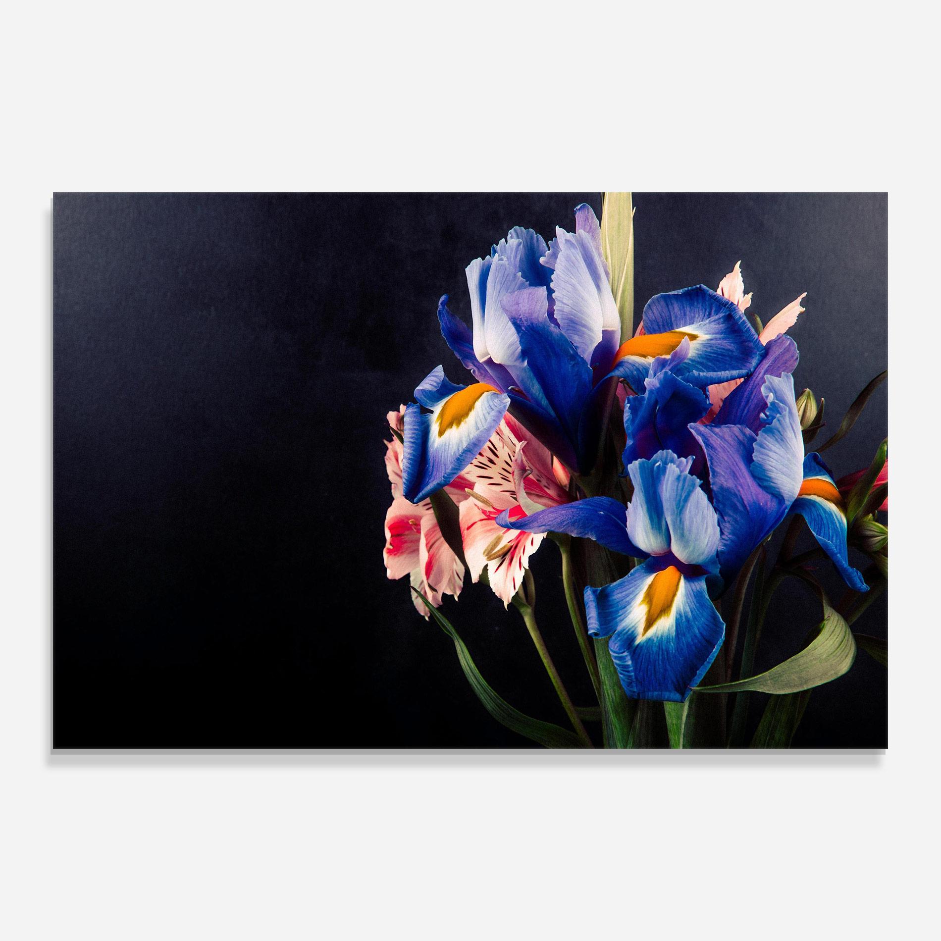 Glasbild Iris Bouquet mockup 0