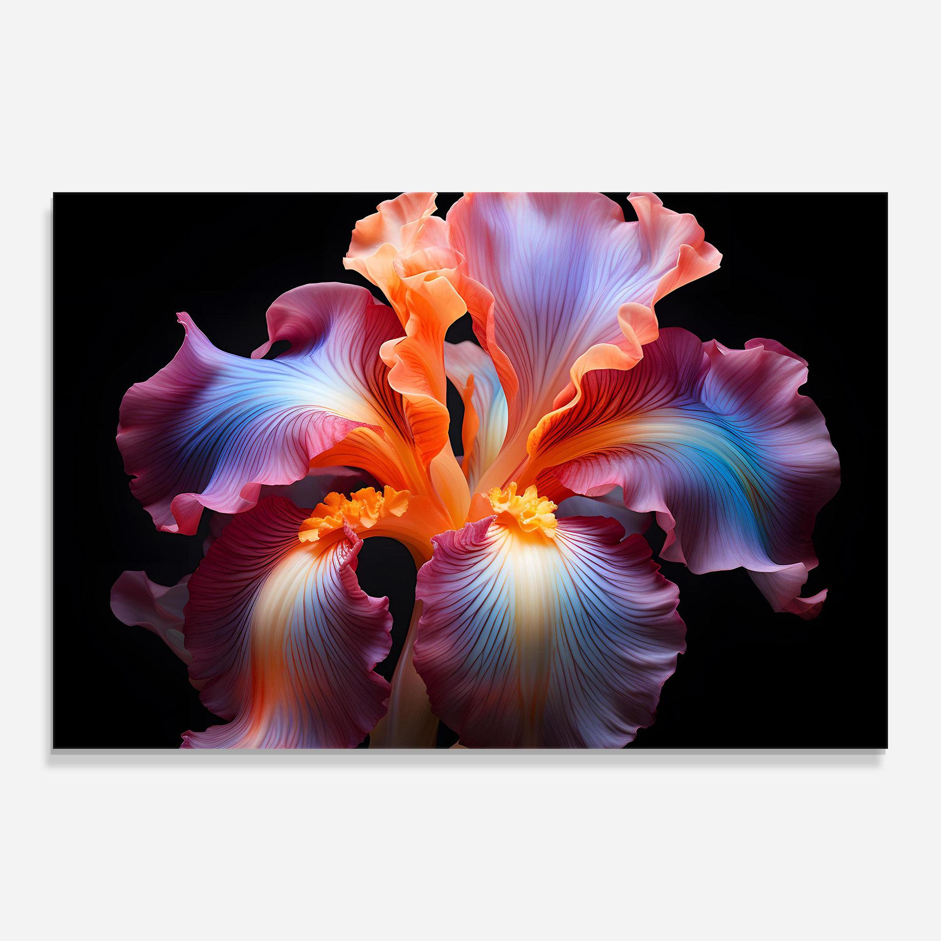 Glasbild Purple Light Iris mockup 0