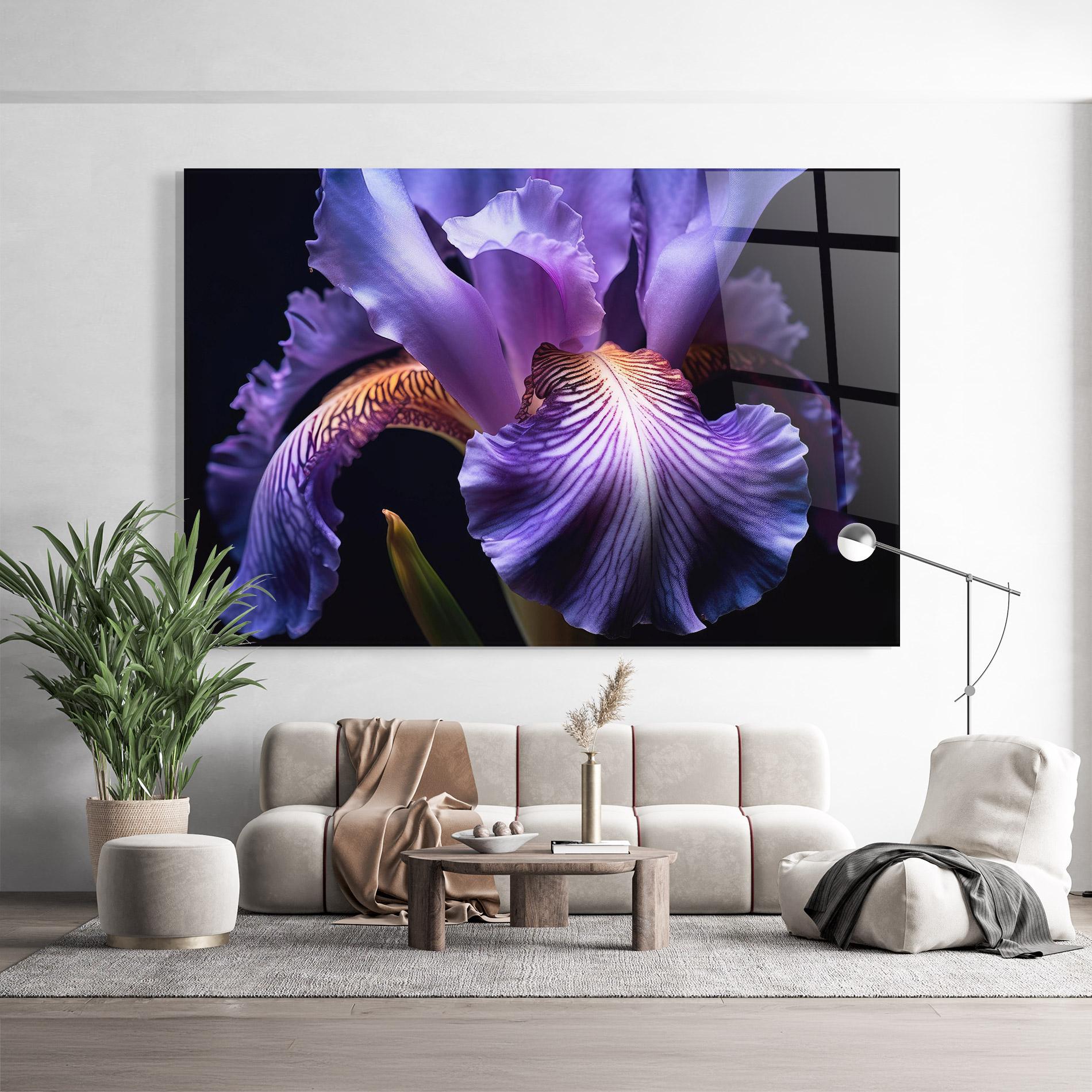 Glasbild Iris Beautiful Close Up mockup 9