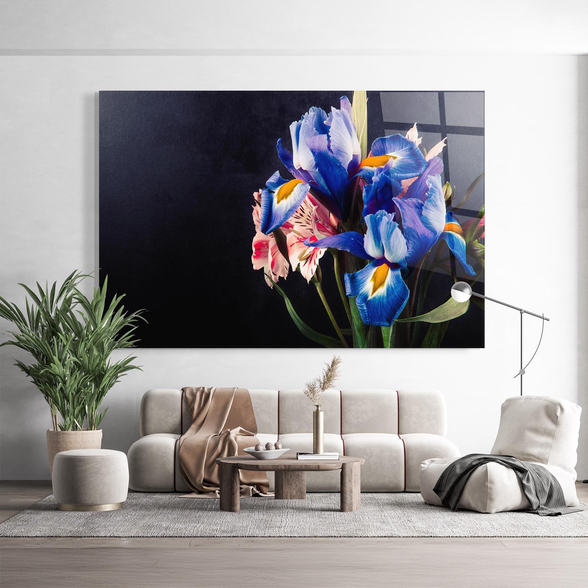 Glasbild Iris Bouquet mockup 9