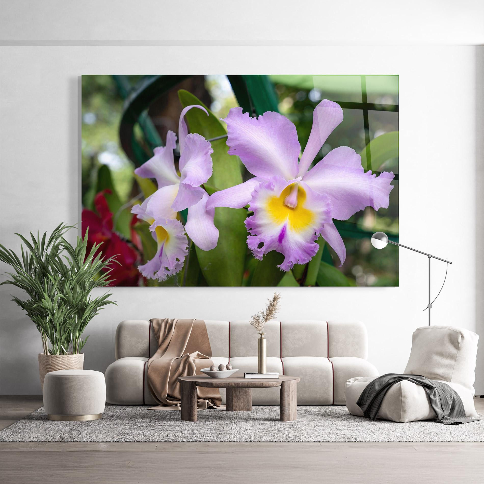 Glasbild Light Purple Iris mockup 9