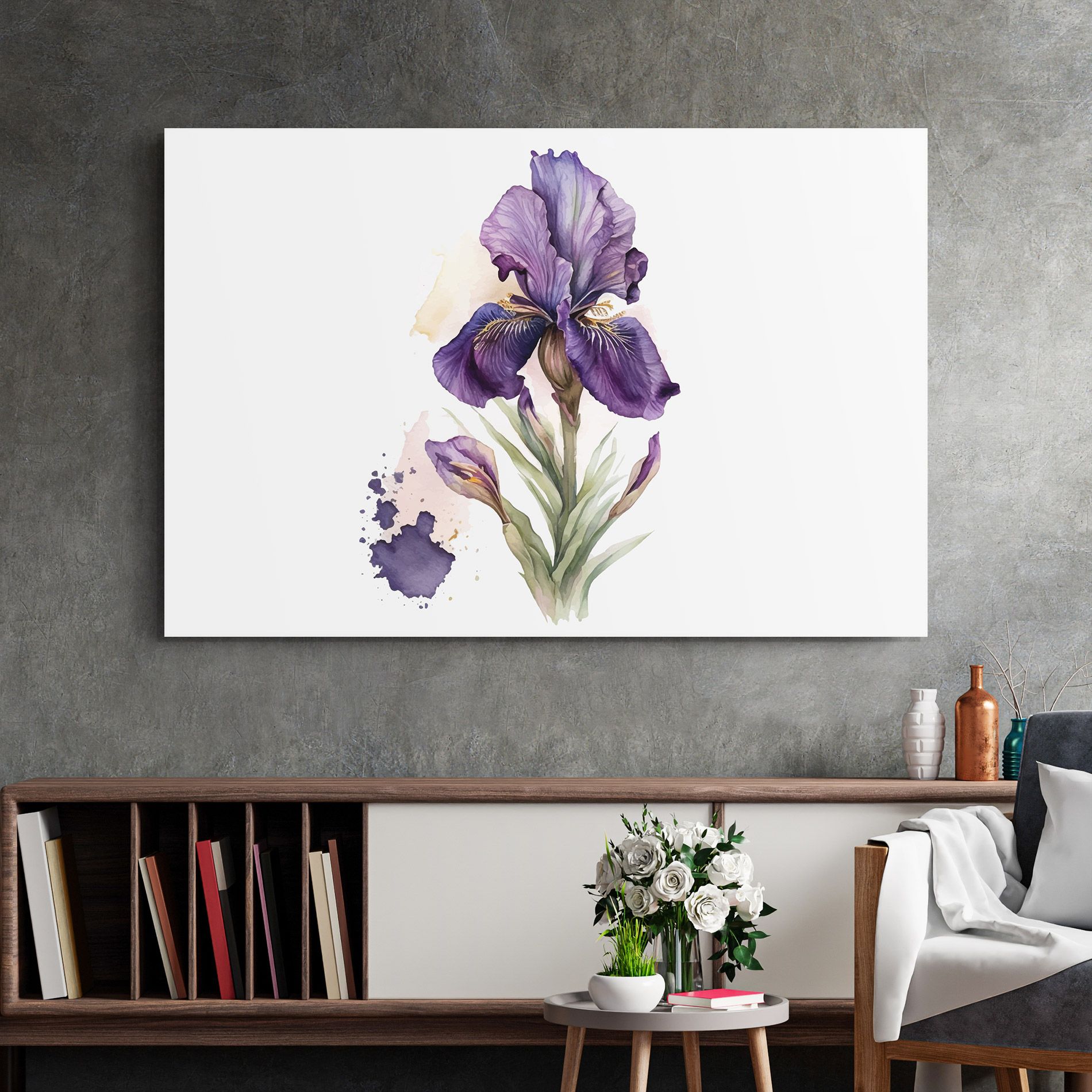 Beautiful Purple Iris mockup 2