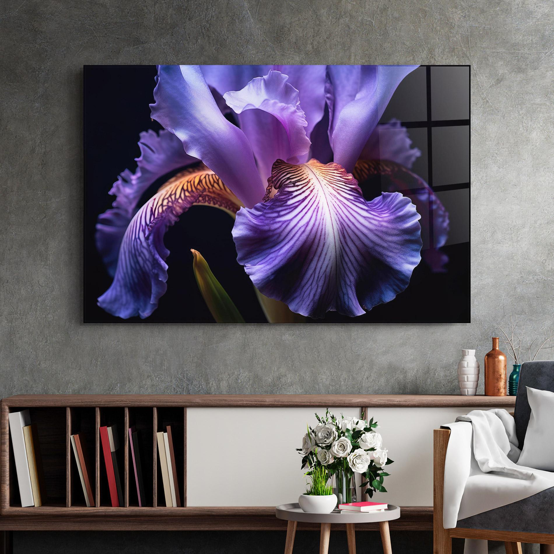Glasbild Iris Beautiful Close Up mockup 2