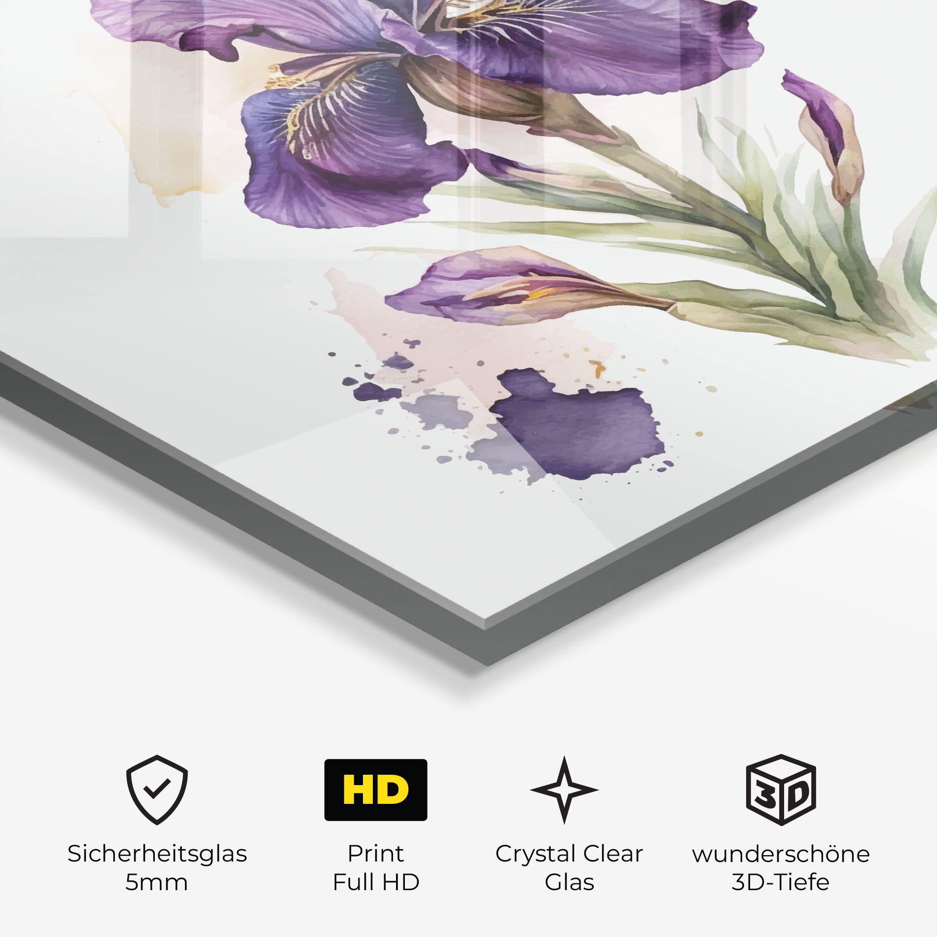 Beautiful Purple Iris mockup 3