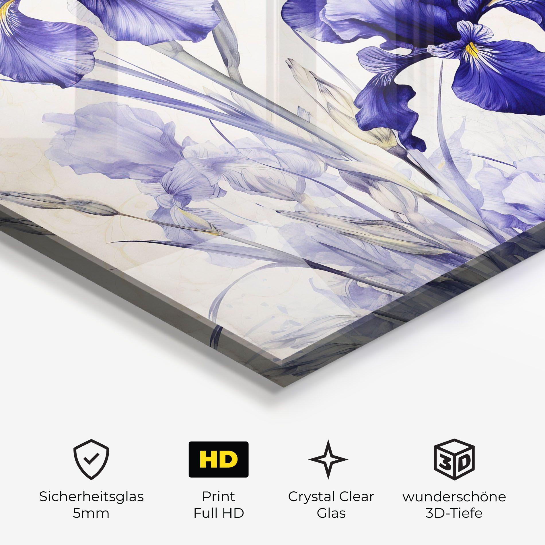 Irises Painting mockup 3