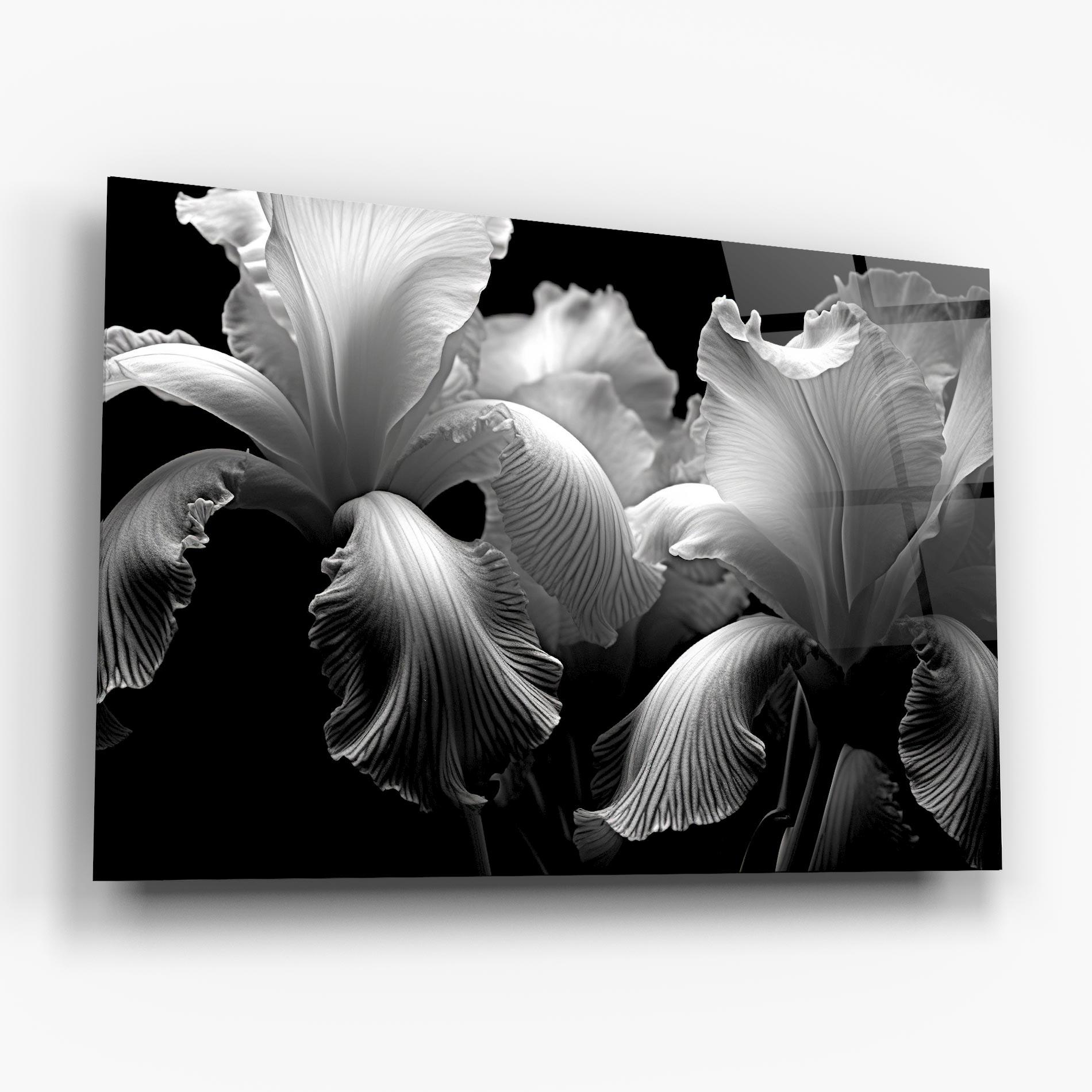 Glasbild Grey Iris mockup 6