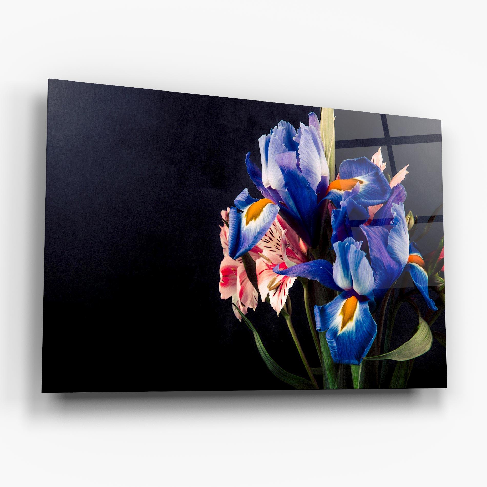 Glasbild Iris Bouquet mockup 6