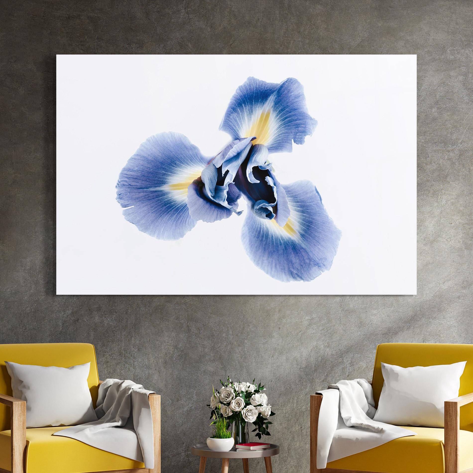 Glasbild Iris Flower mockup 4