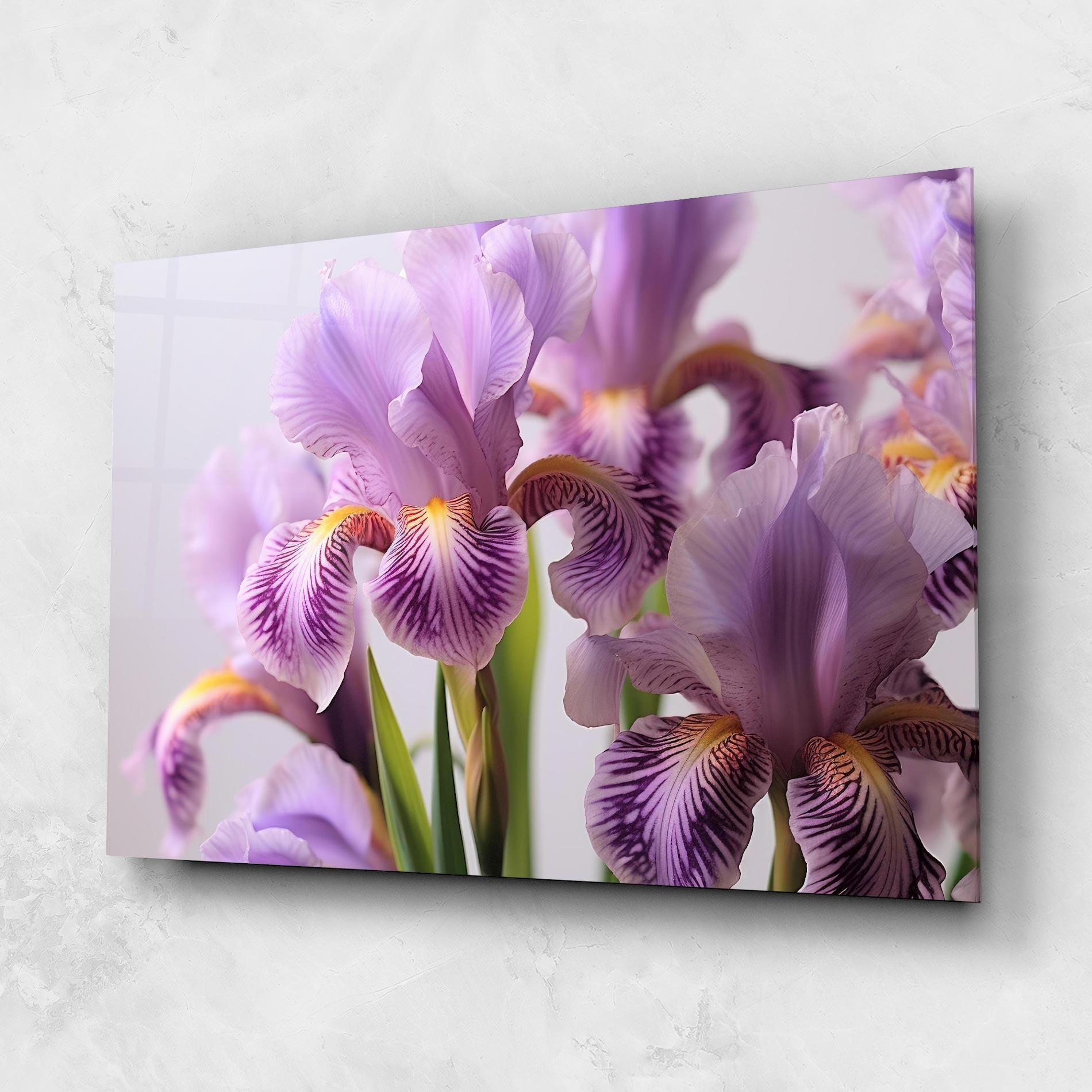 Glasbild Iris In Vase mockup 1