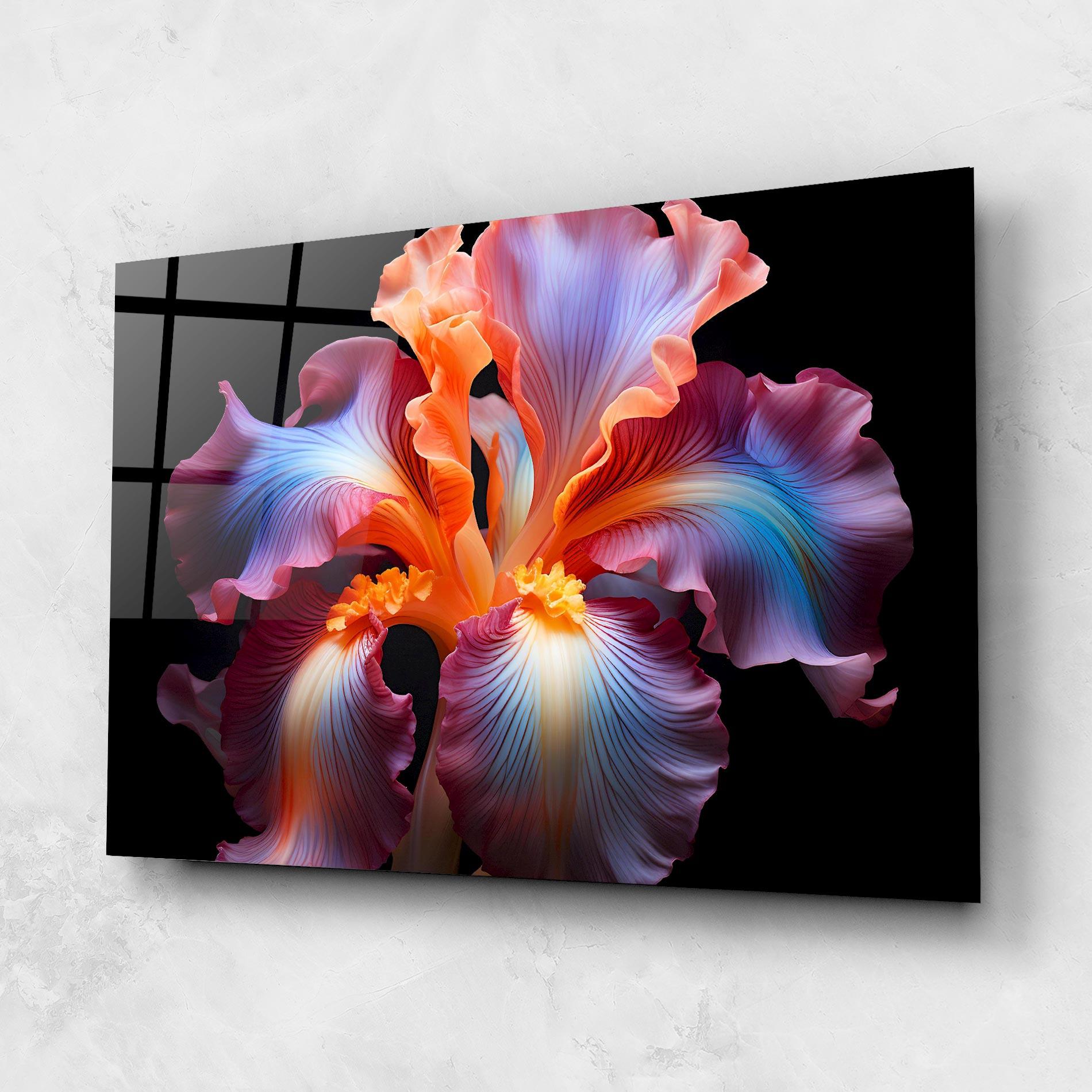 Glasbild Purple Light Iris mockup 1