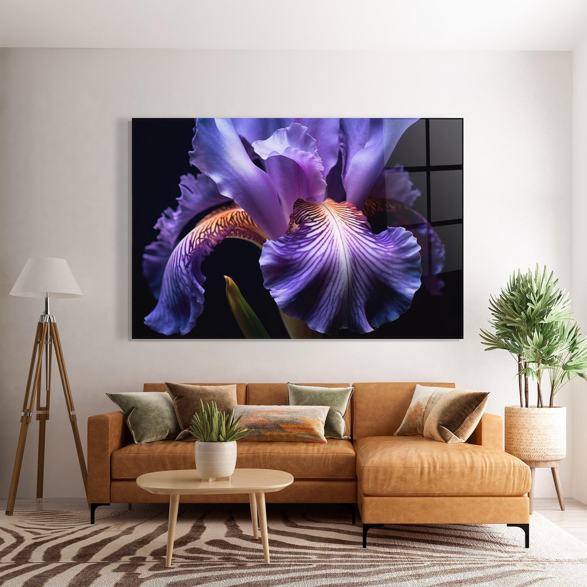 Glasbild Iris Beautiful Close Up mockup 7