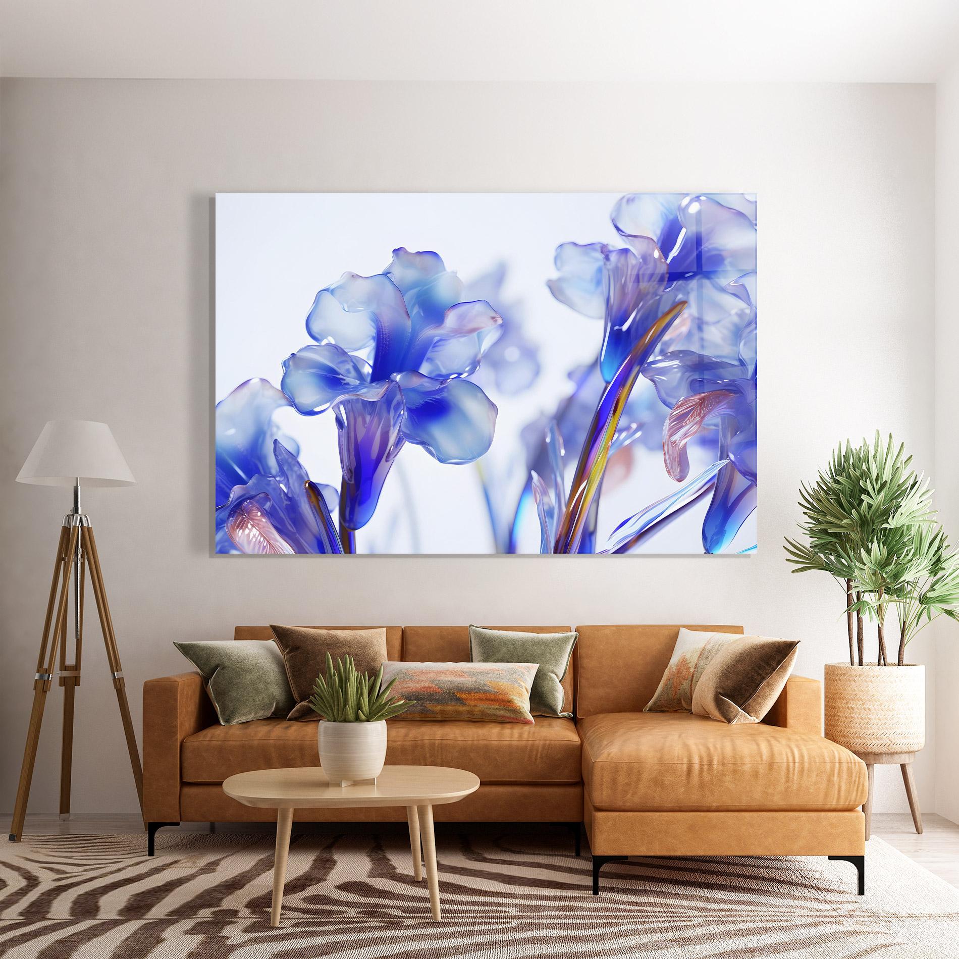 Glasbild Iris Glass mockup 7